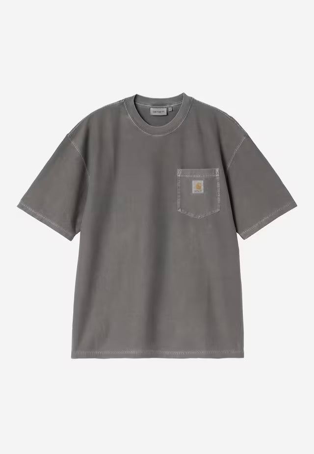 Carhartt WIP - Loose Pocket Garment Dyed Black - T-Shirt | Men-Image