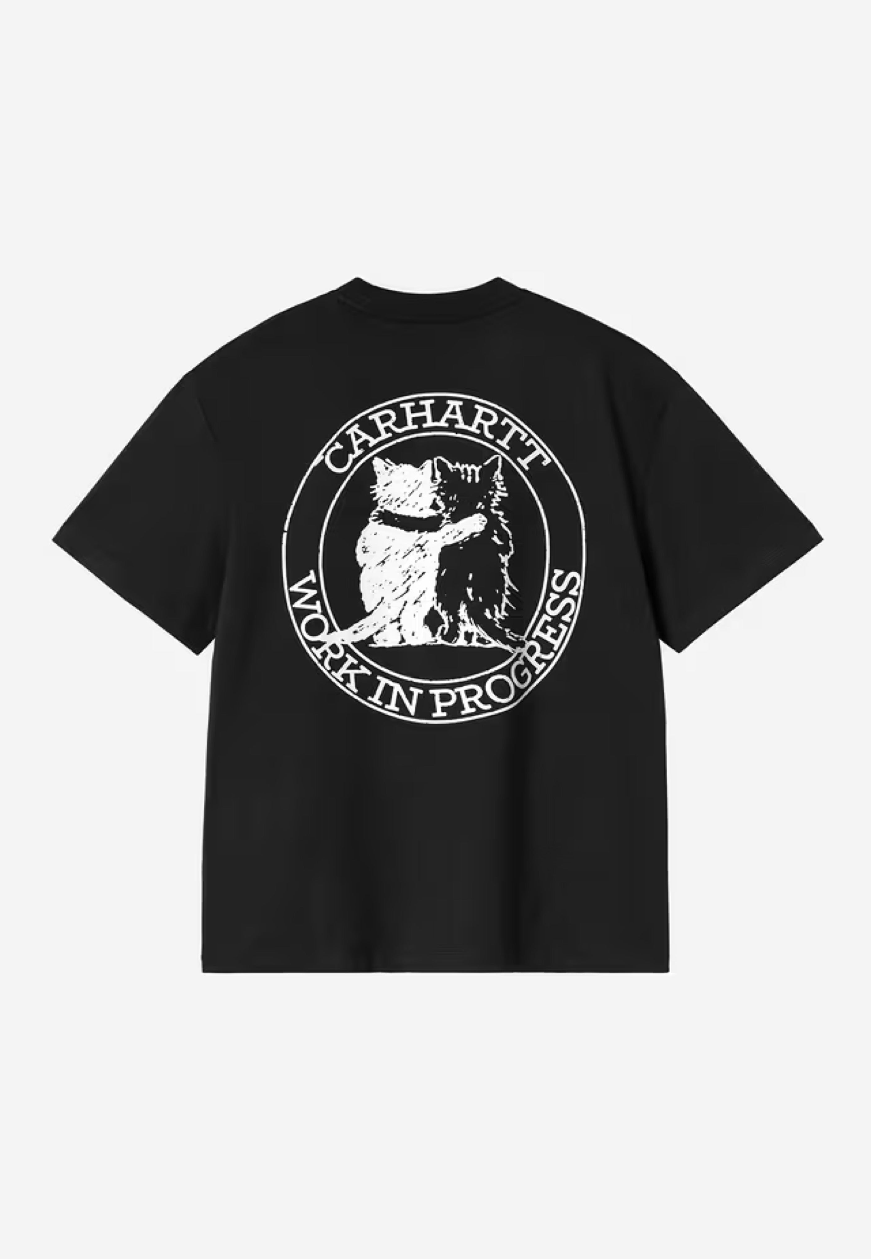 Carhartt WIP - W' Hugging Cats Black - T-Shirt | Women-Image