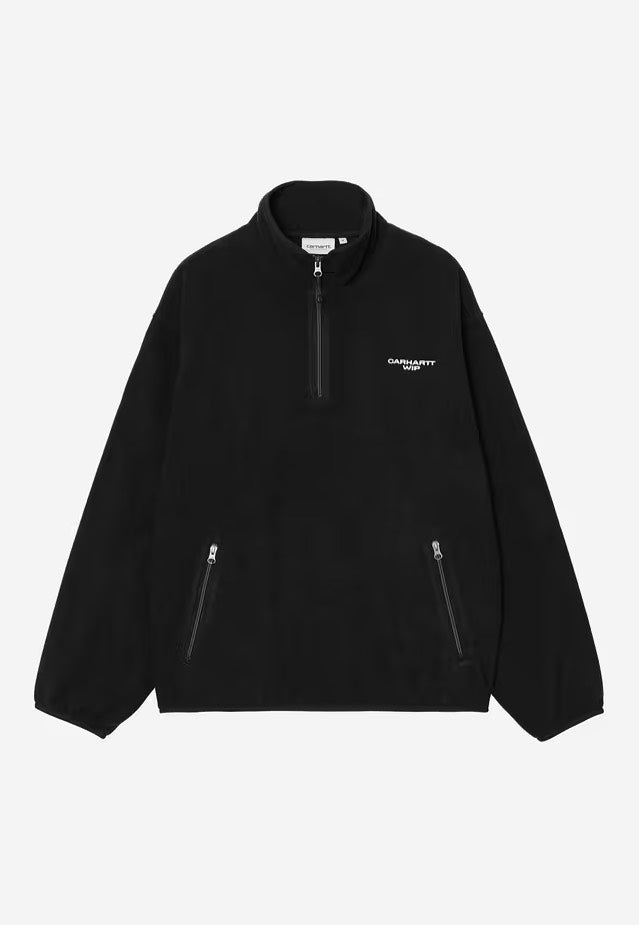 Carhartt WIP - Edmore Half Zip Black/White - Sweater | Men-Image
