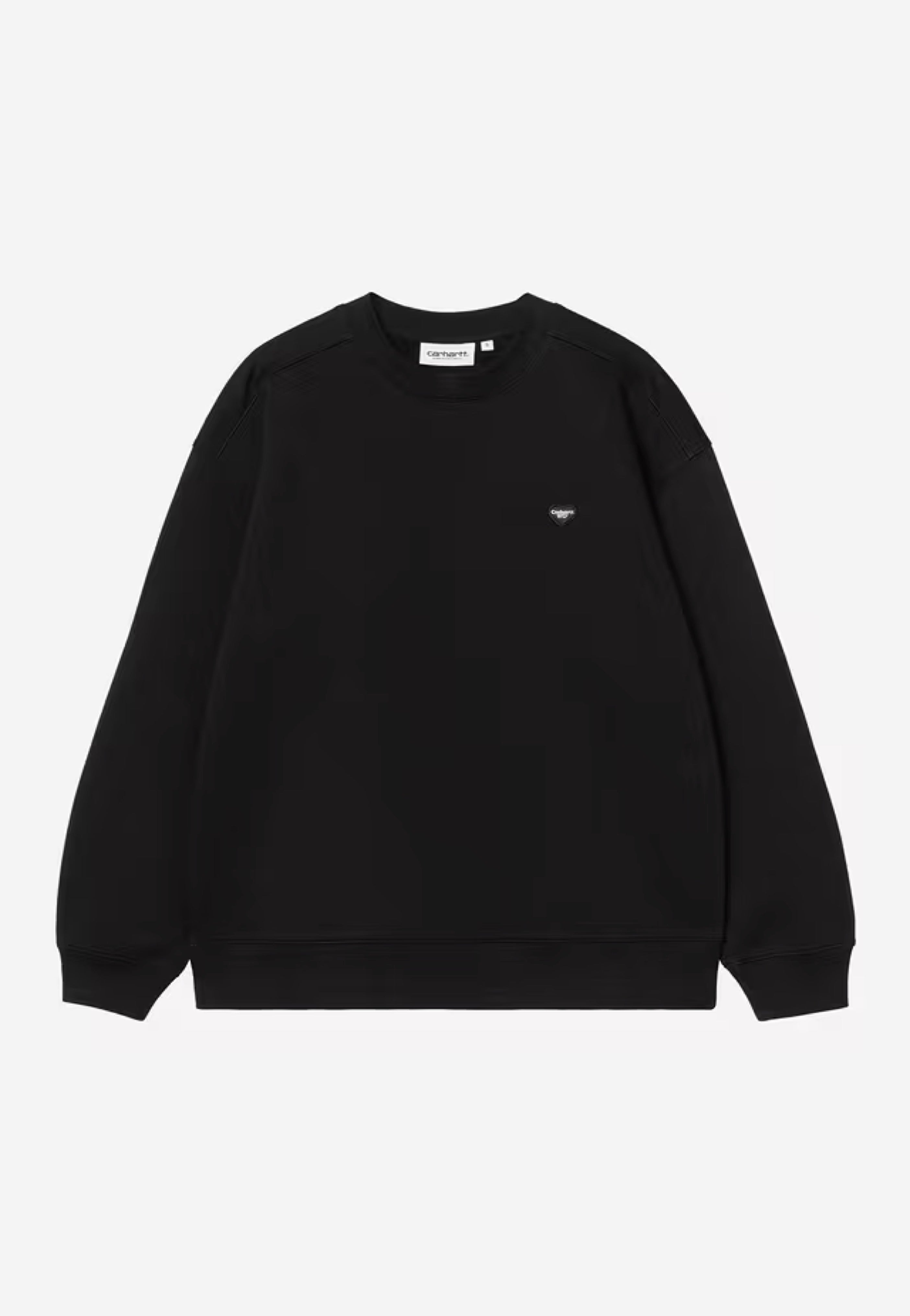 Carhartt WIP - W' Small Heart Patch Black/Black - Sweater | Women-Image