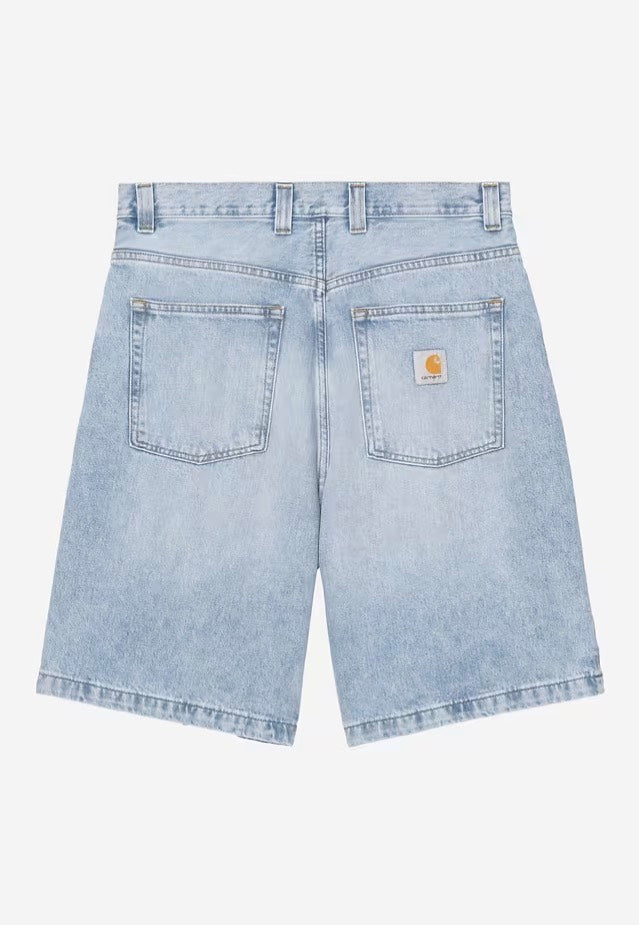 Carhartt WIP - Brandon Heavy Worn Bleached Blue - Shorts | Men-Image