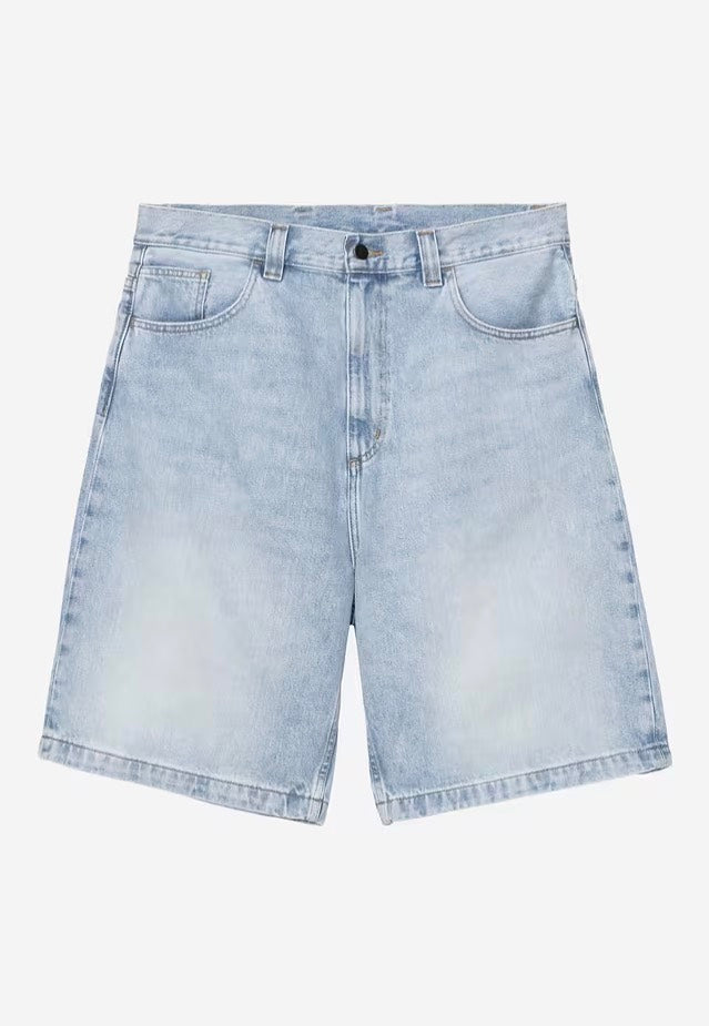 Carhartt WIP - Brandon Heavy Worn Bleached Blue - Shorts | Men-Image
