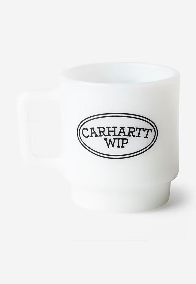 Carhartt WIP - Hugging Cats Glass White - Mug | Neutral-Image