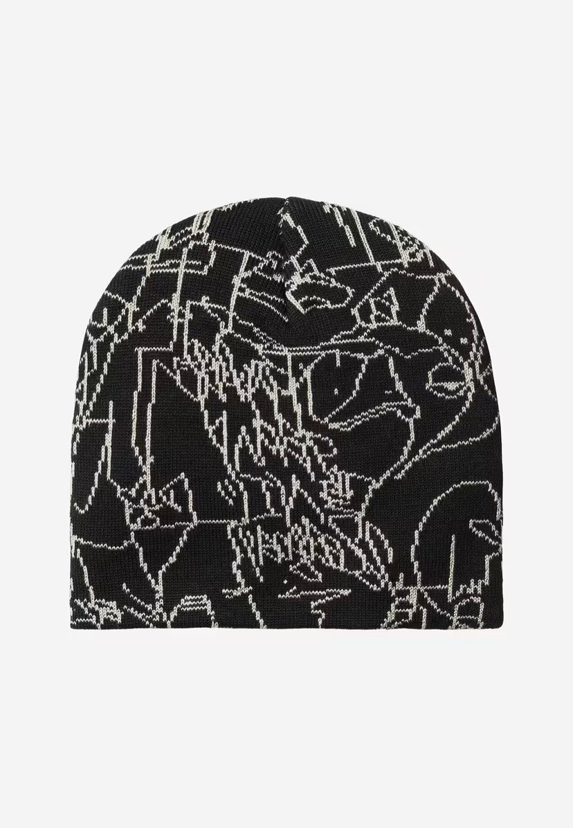 Carhartt WIP Blinkerfluid Black/Wax Beanie | Neutral-Image