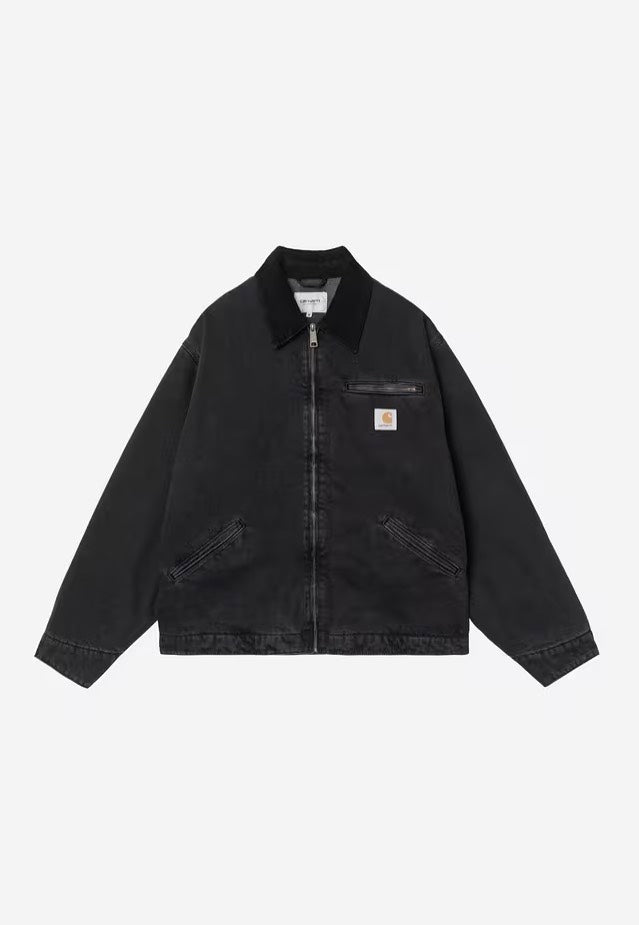 Carhartt WIP - OG Detroit Stone Washed Black/Black - Jacket | Men-Image