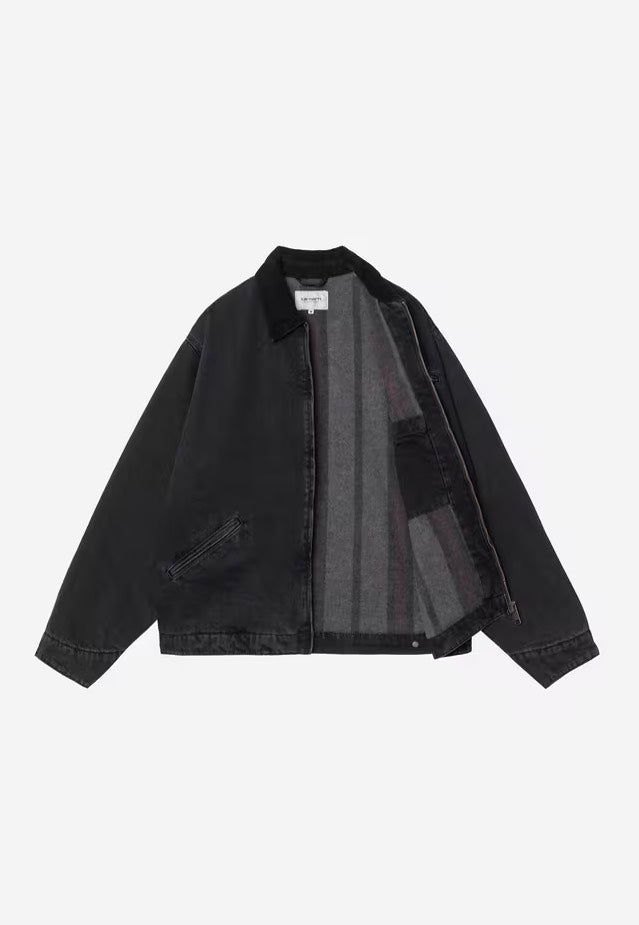 Carhartt WIP - OG Detroit Stone Washed Black/Black - Jacket | Men-Image