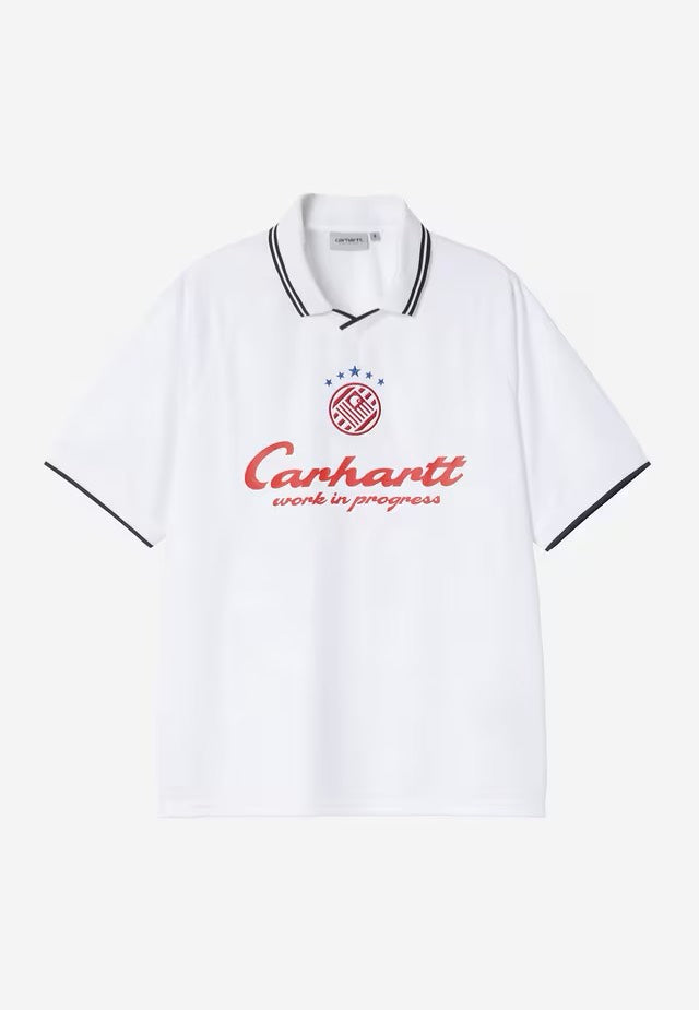 Carhartt WIP - Terrace Football Heart Train Jacquard White - T-Shirt | Men-Image
