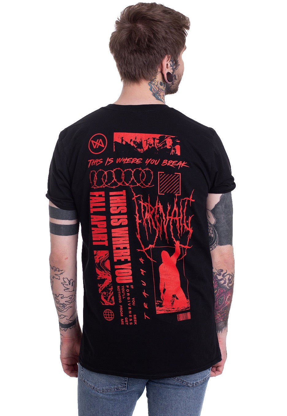 I Prevail Black Metal Collage T-Shirt | Men-Image