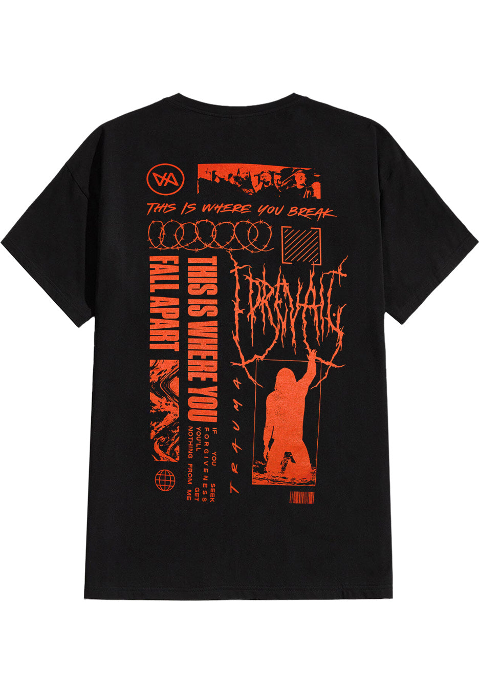I Prevail Black Metal Collage T-Shirt | Neutral-Image