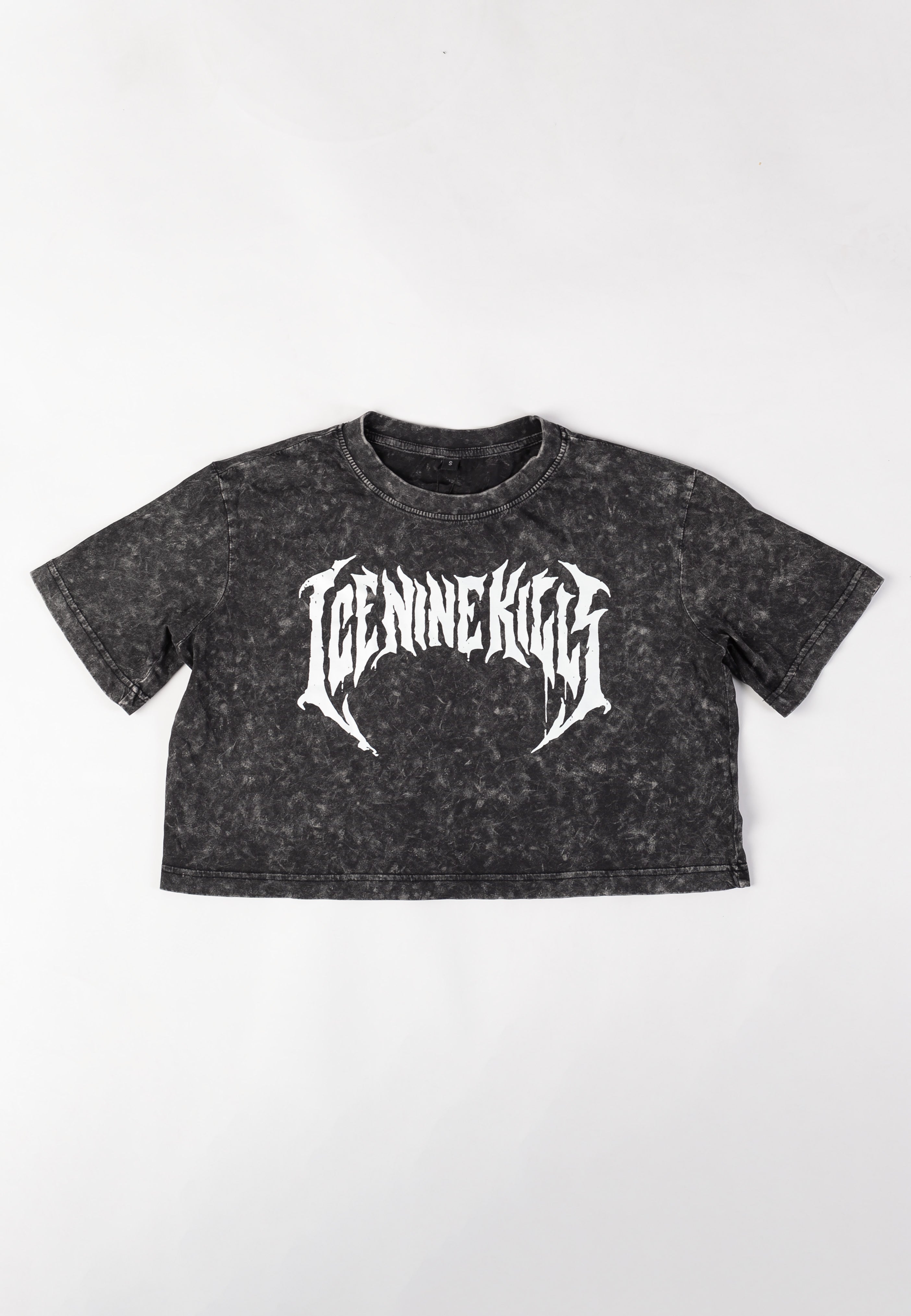 Ice Nine Kills - Logo Acid Washed Crop - Girly | Neutral-Image