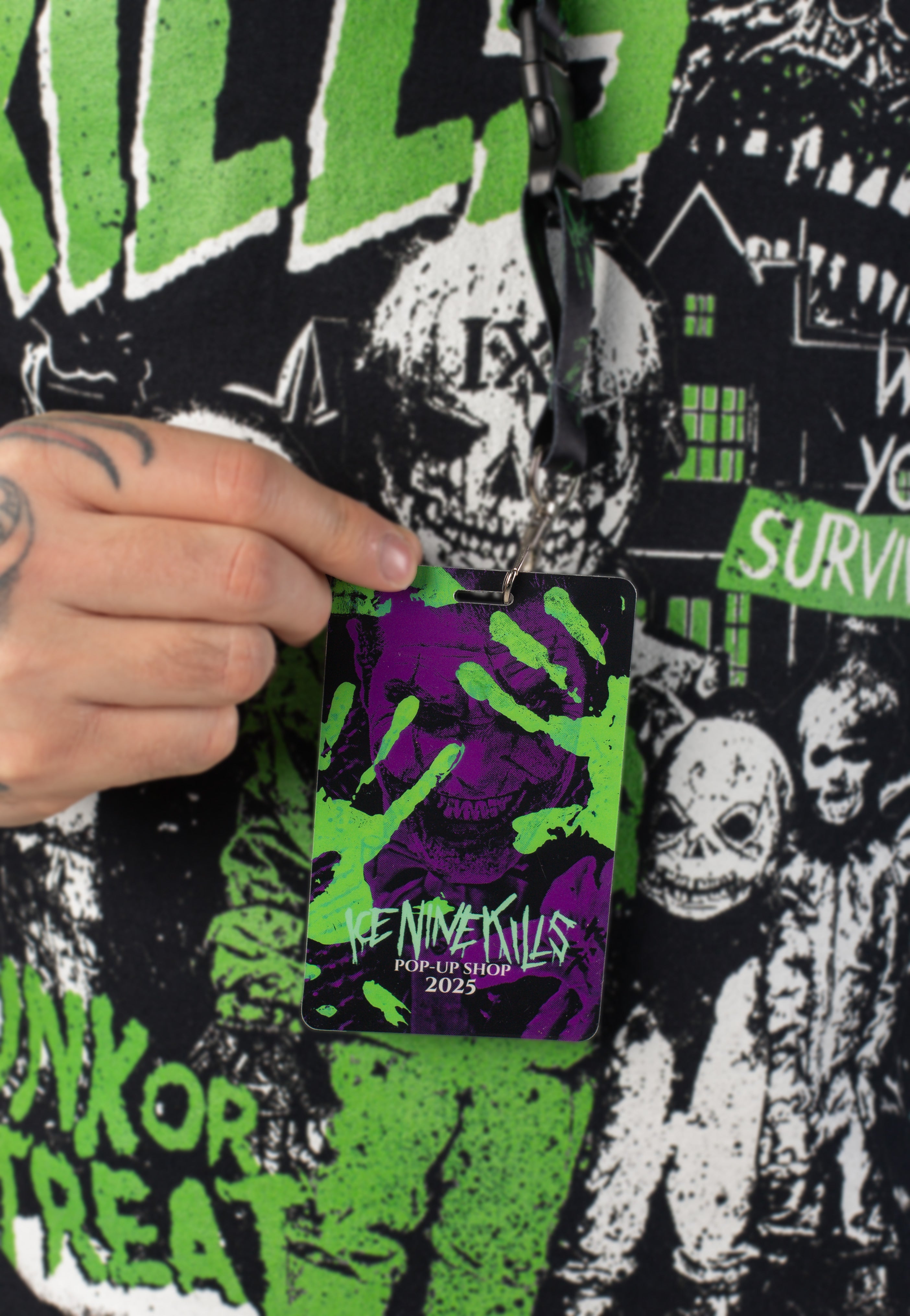 Ice Nine Kills Pop Up Stores 2025 Laminate w/ - Lanyard | Impericon