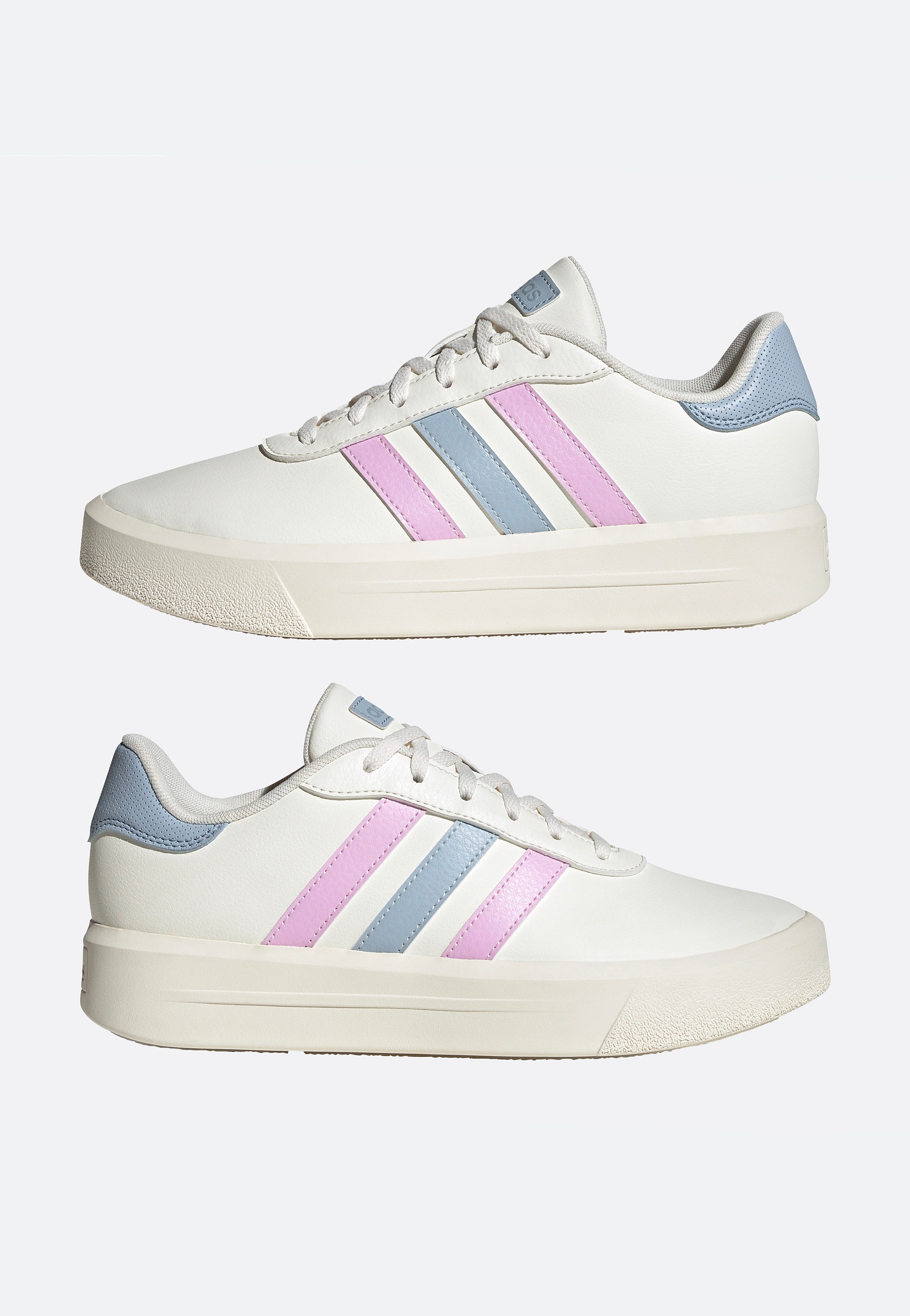 Adidas - Court Platform Owhite/Blilil/Wonblu - Girl Shoes | Women-Image