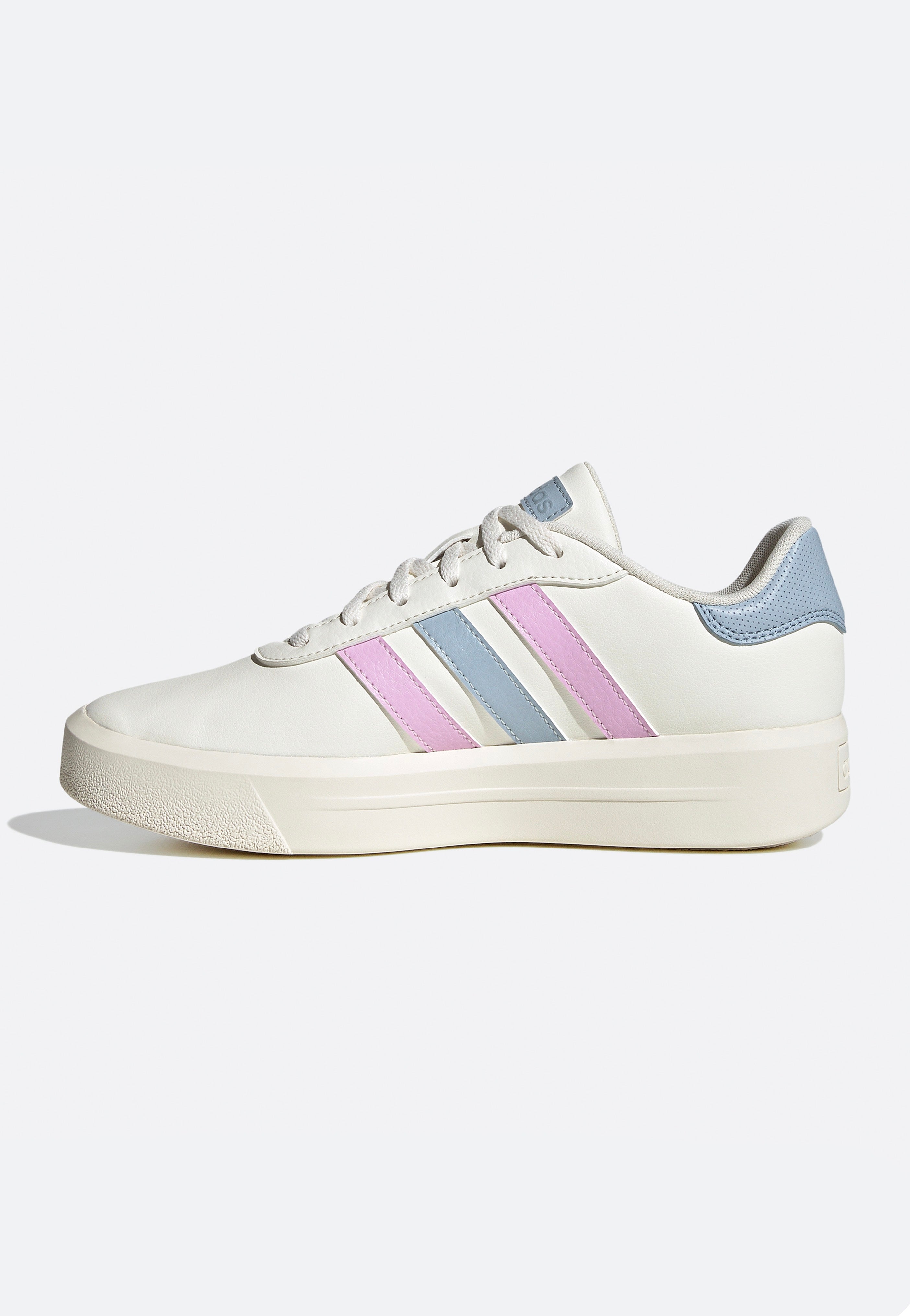 Adidas - Court Platform Owhite/Blilil/Wonblu - Girl Shoes | Women-Image