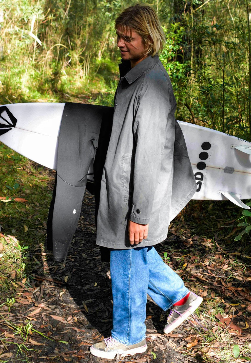 Volcom - V Ent Noa Deane Trench Heather Grey - Jacket | Men-Image