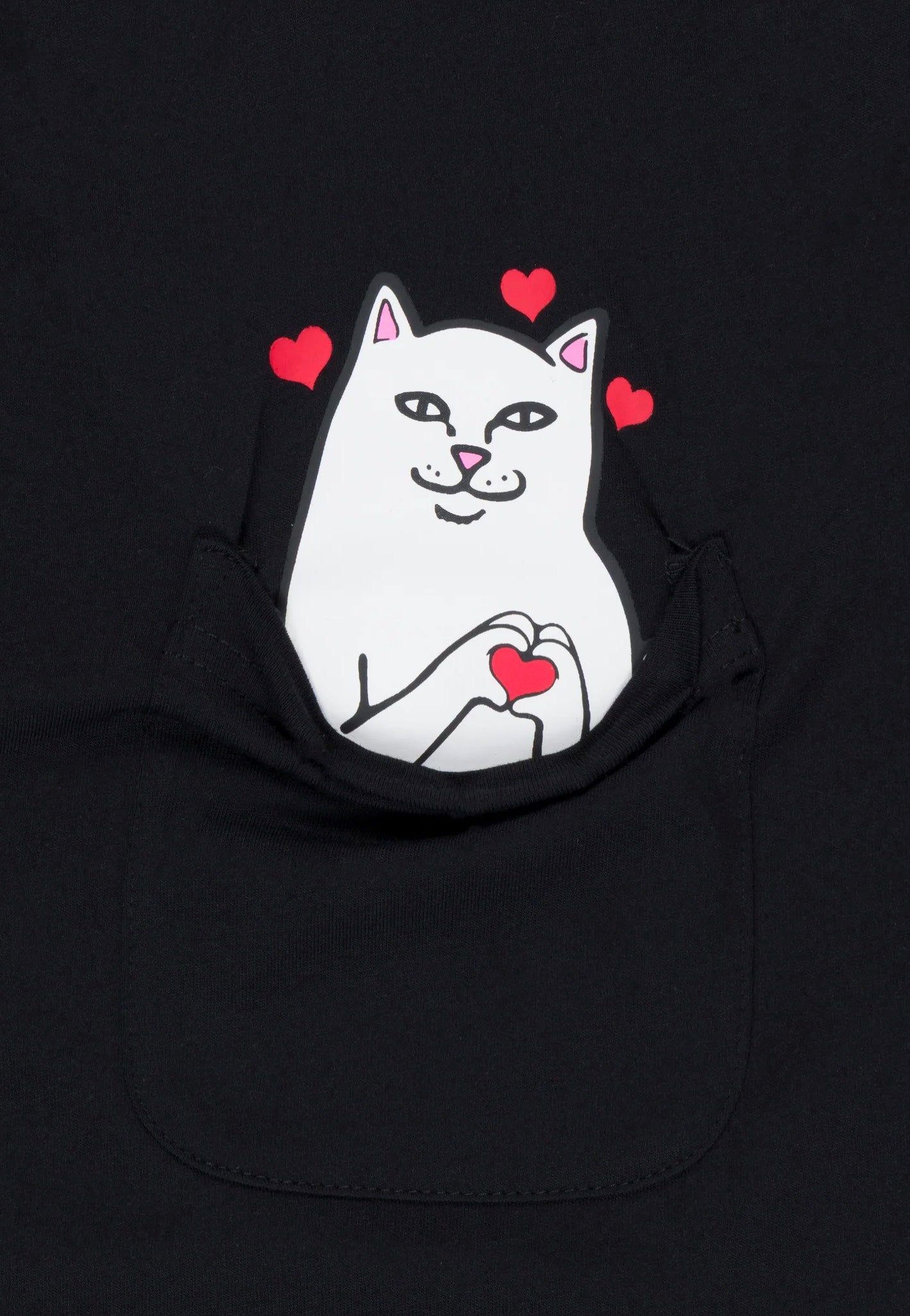 RIPNDIP - Nermal Loves Pocket Black Wash - T-Shirt | Men-Image