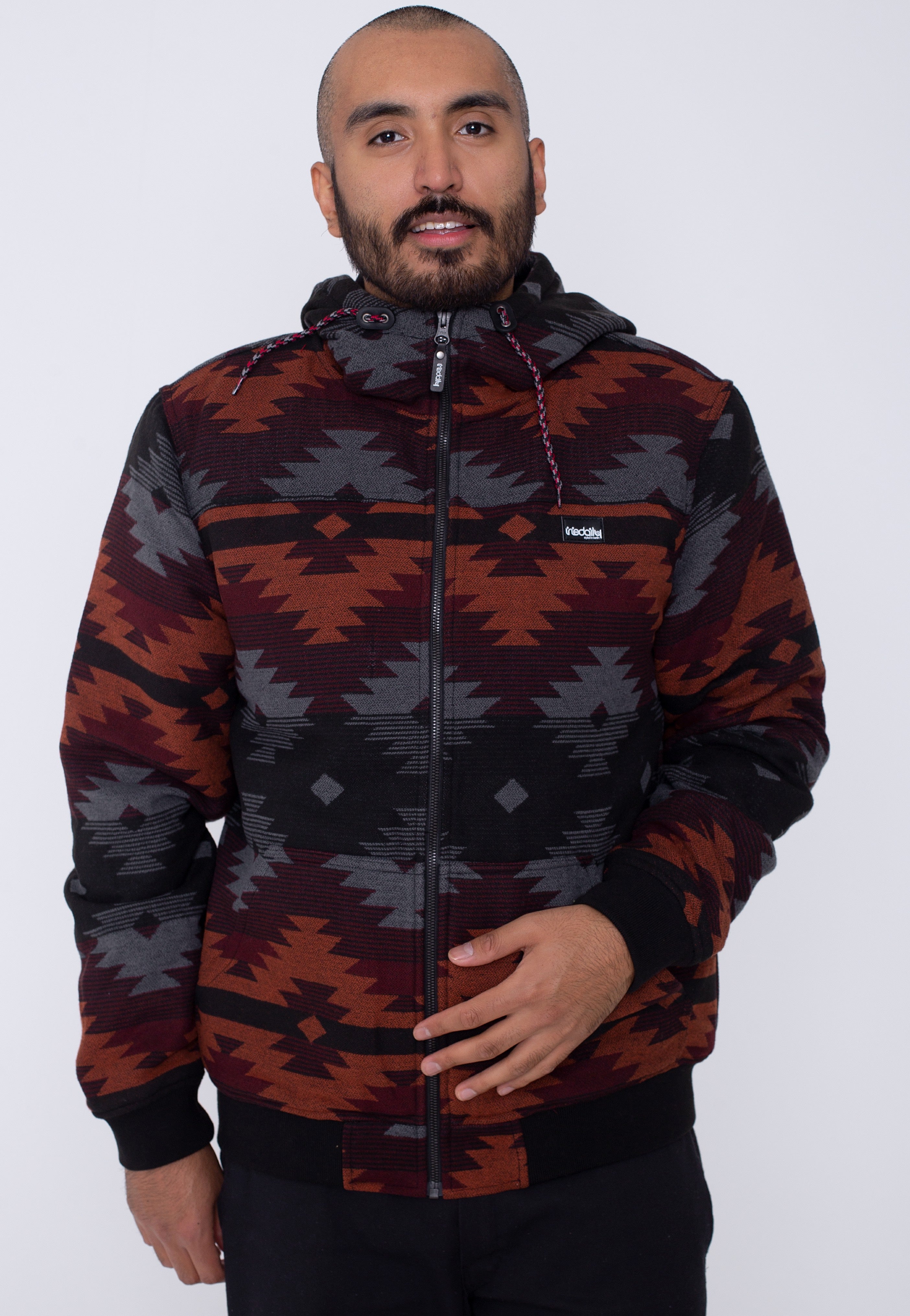 Iriedaily - Santania Hood Anthra Red - Jacket | Men-Image