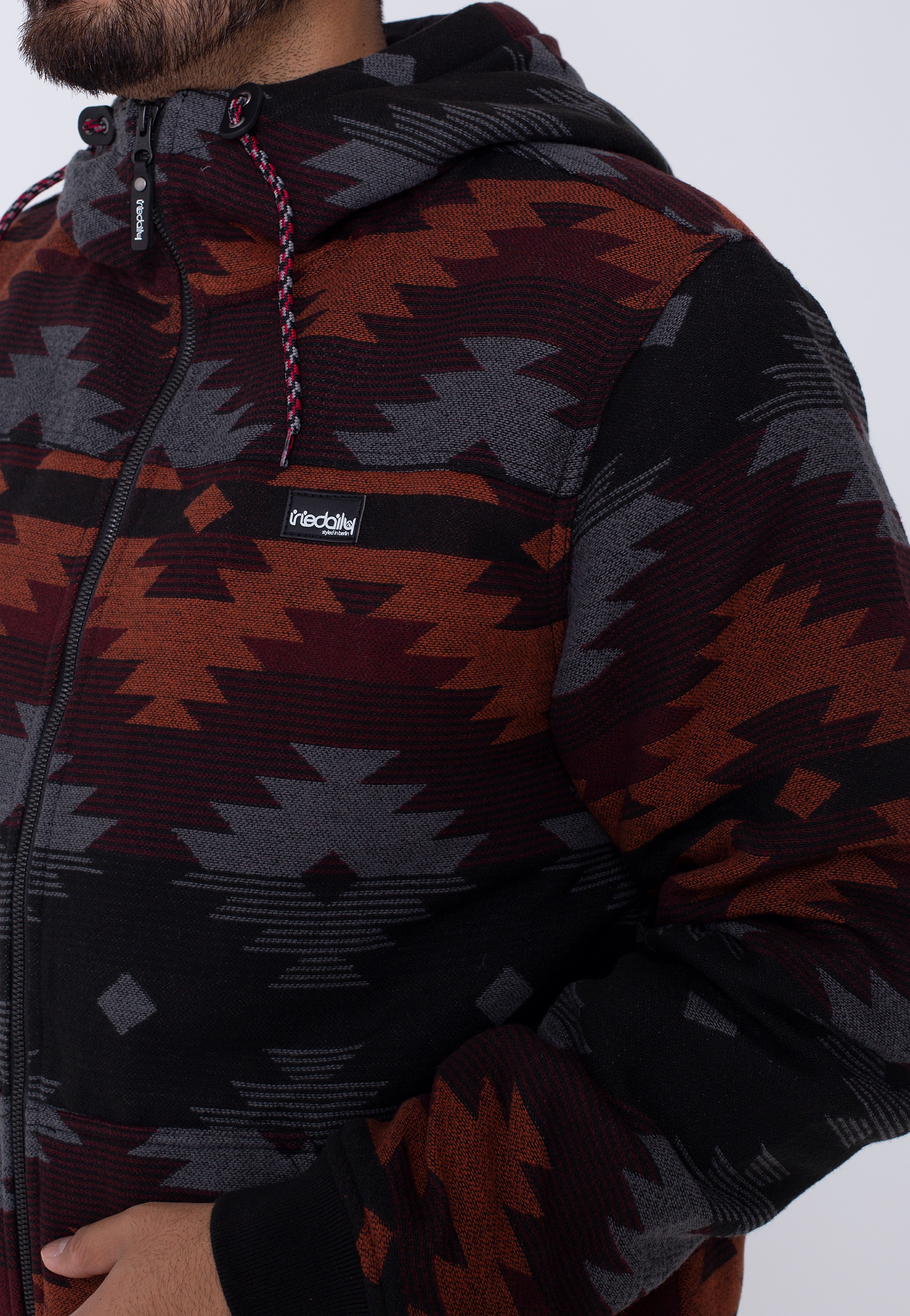 Iriedaily - Santania Hood Anthra Red - Jacket | Men-Image