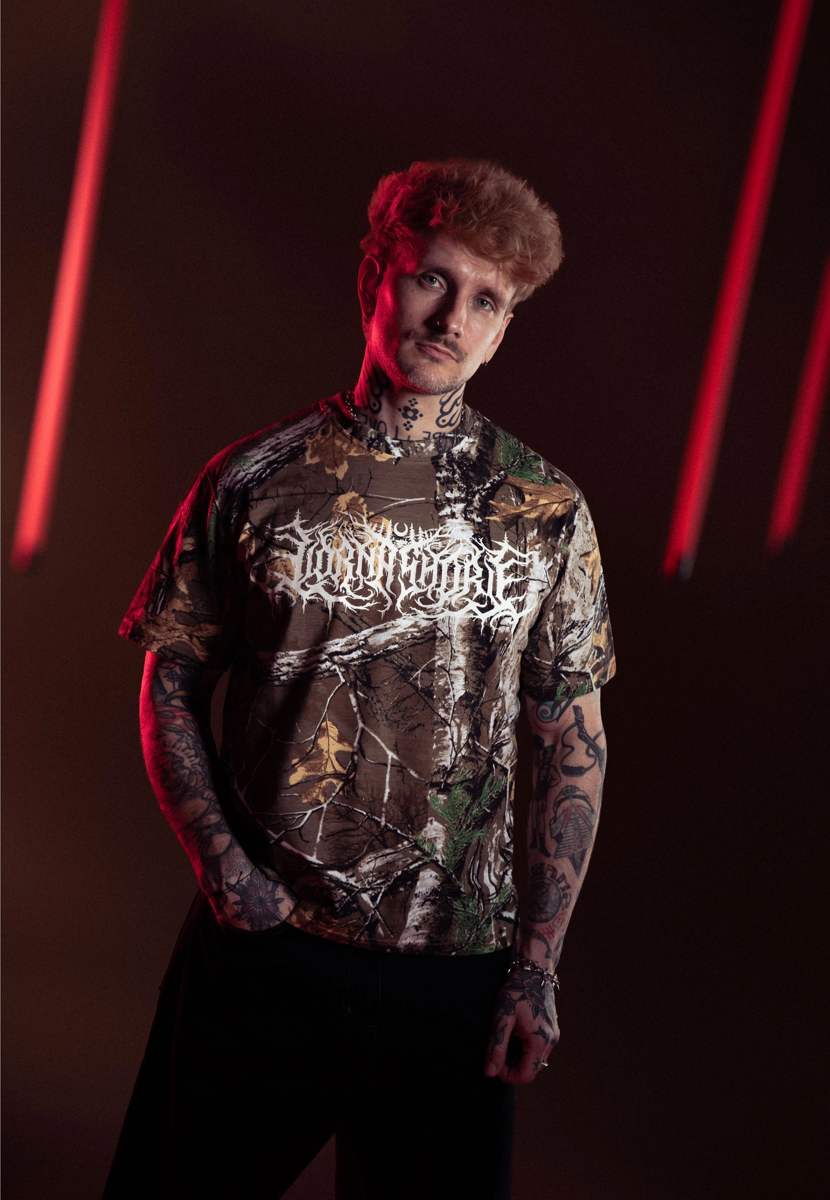 Lorna Shore Logo Real Camo Camiseta | Men-Image