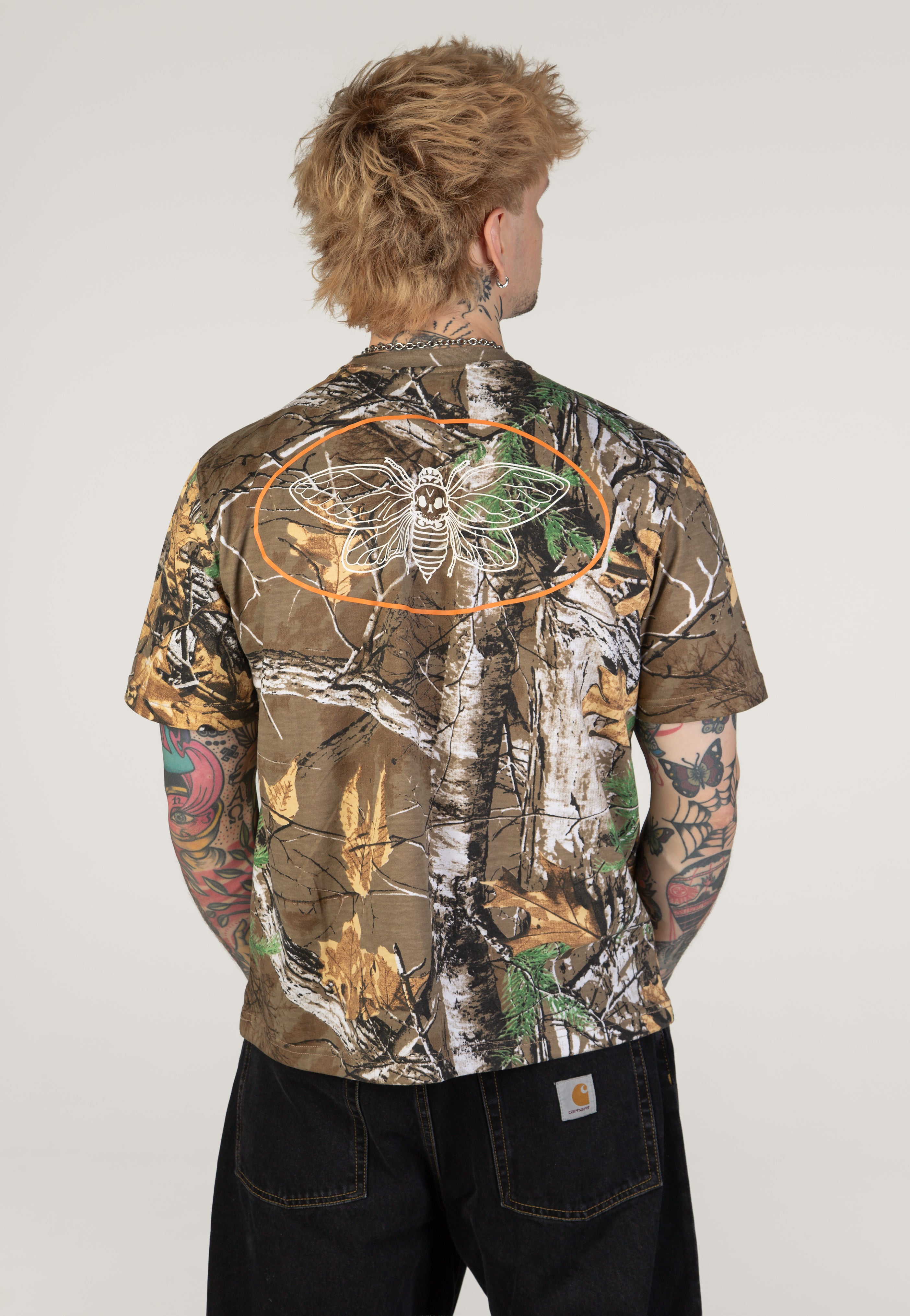 Landmvrks Barbed Wire Real Camo T-shirt | Men-Image