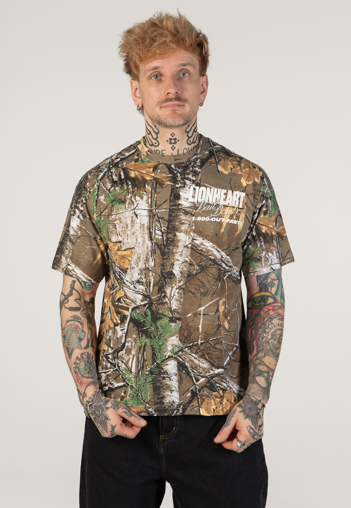 Lionheart Bail Bonds Real Camo Tričko | Men-Image