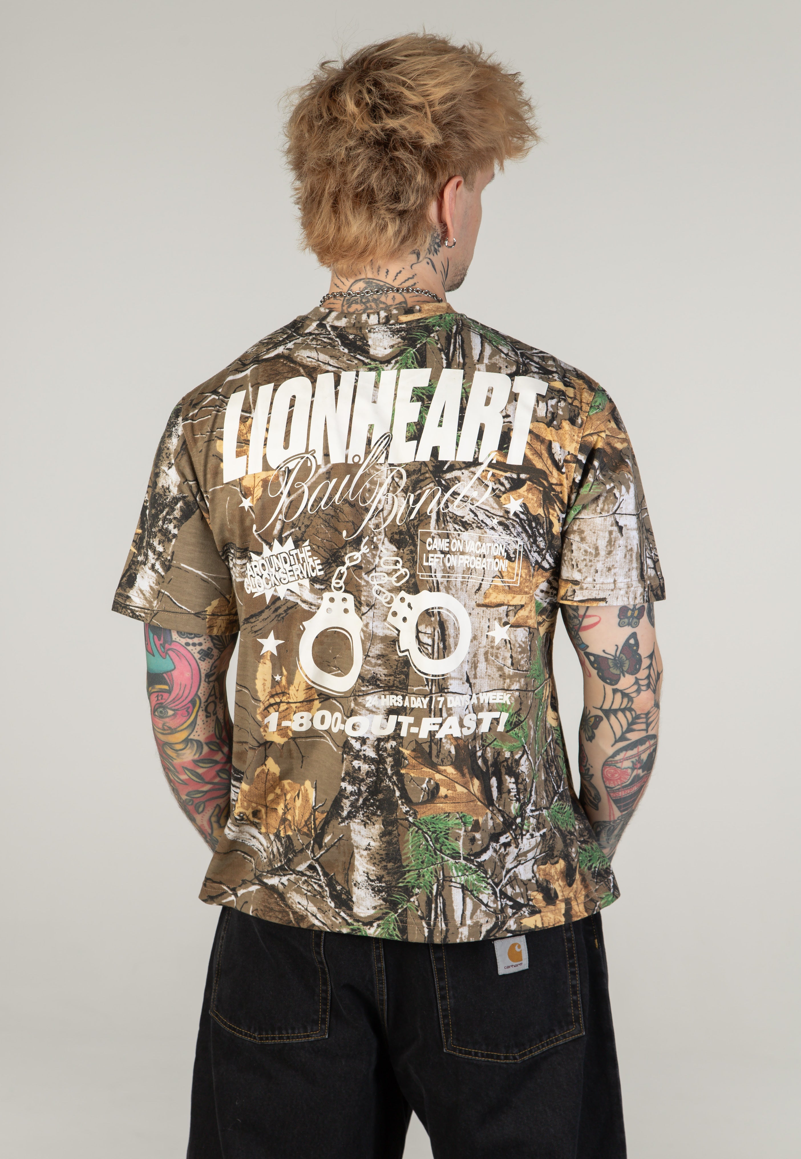 Lionheart Bail Bonds Real Camo Tričko | Men-Image