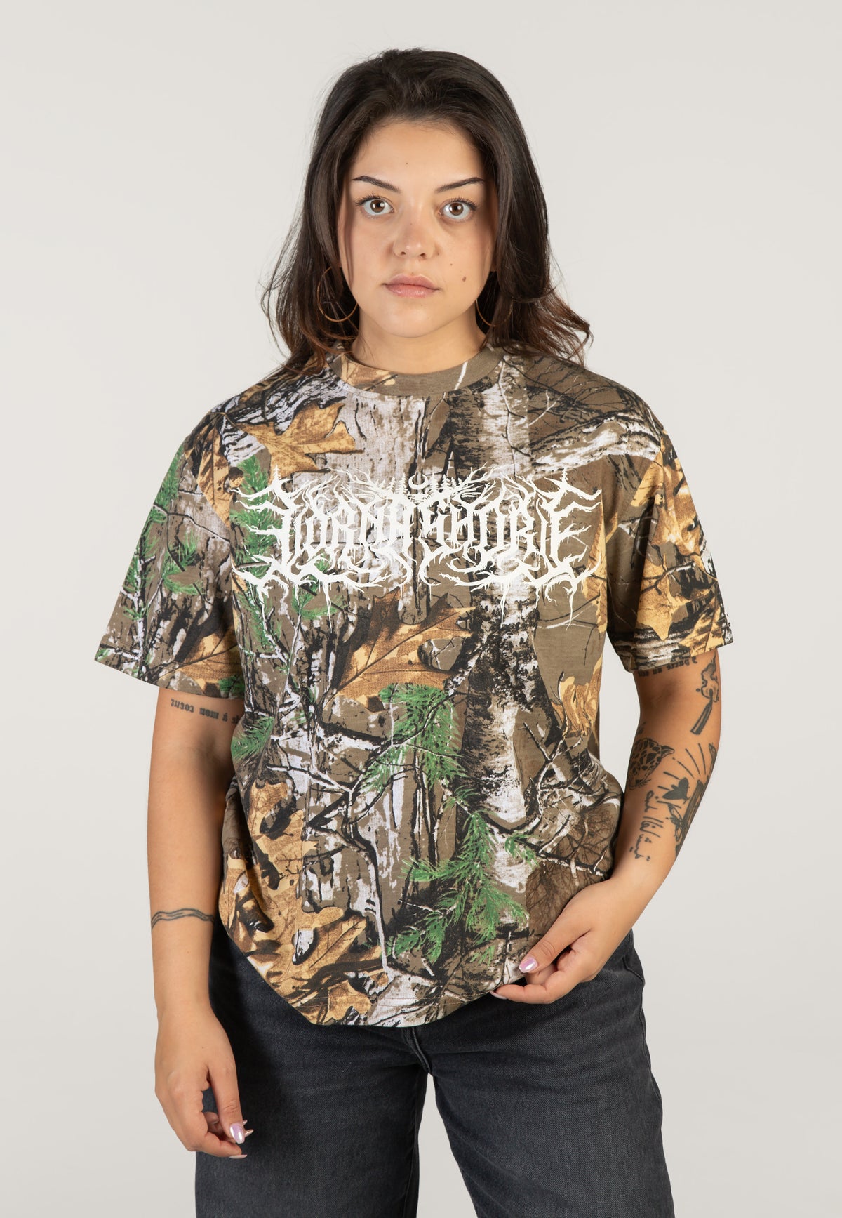 Lorna Shore Logo Real Camo T-Shirt | Women-Image