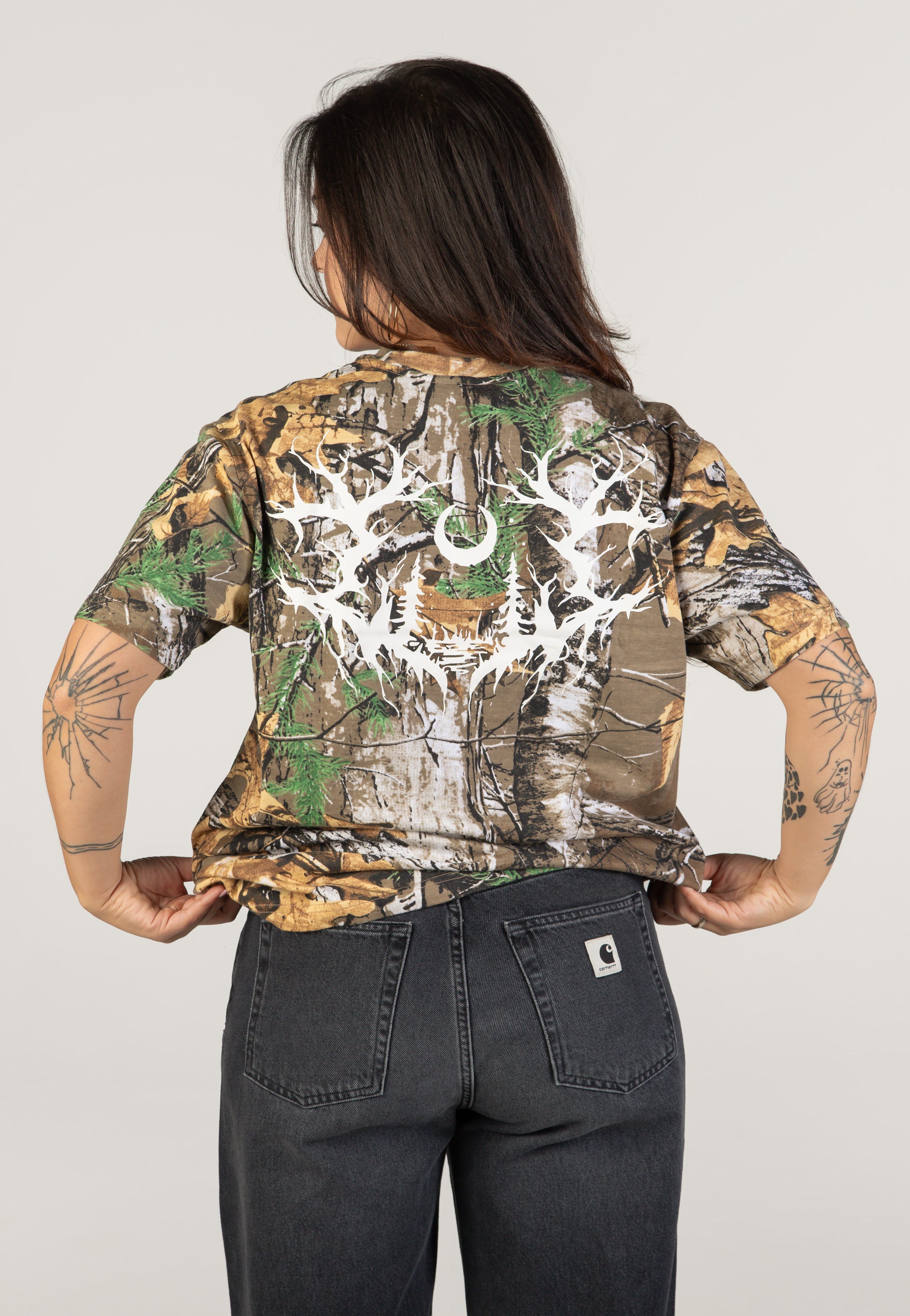 Lorna Shore Logo Real Camo T-Shirt | Women-Image