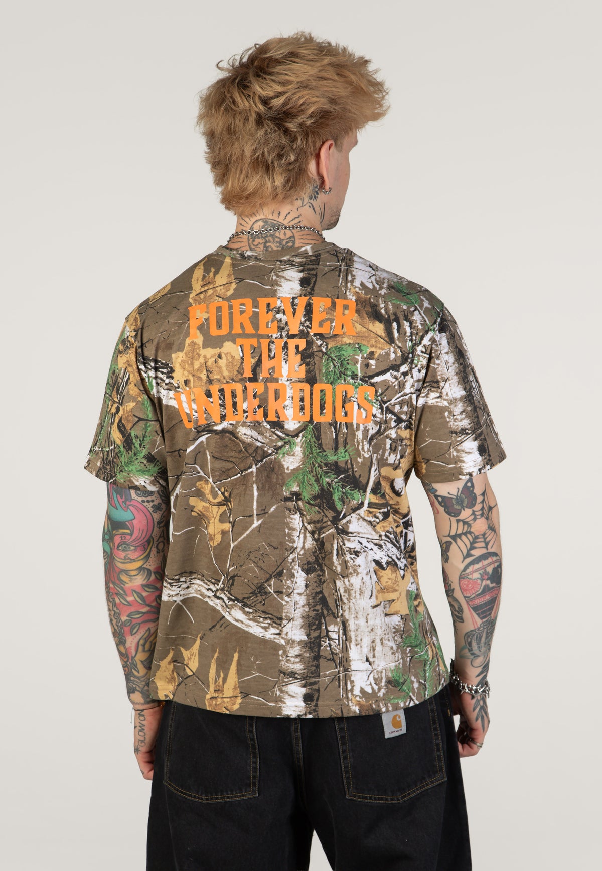 Parkway Drive Forever The Underdogs Real Camo T-shirt | Men-Image