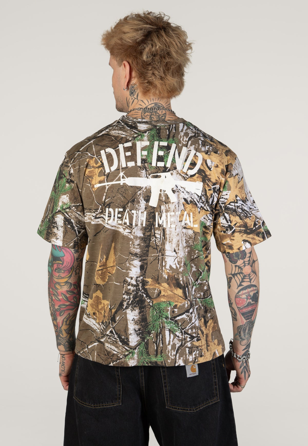 Carnifex Defend Death Metal Real Camo Camiseta | Men-Image