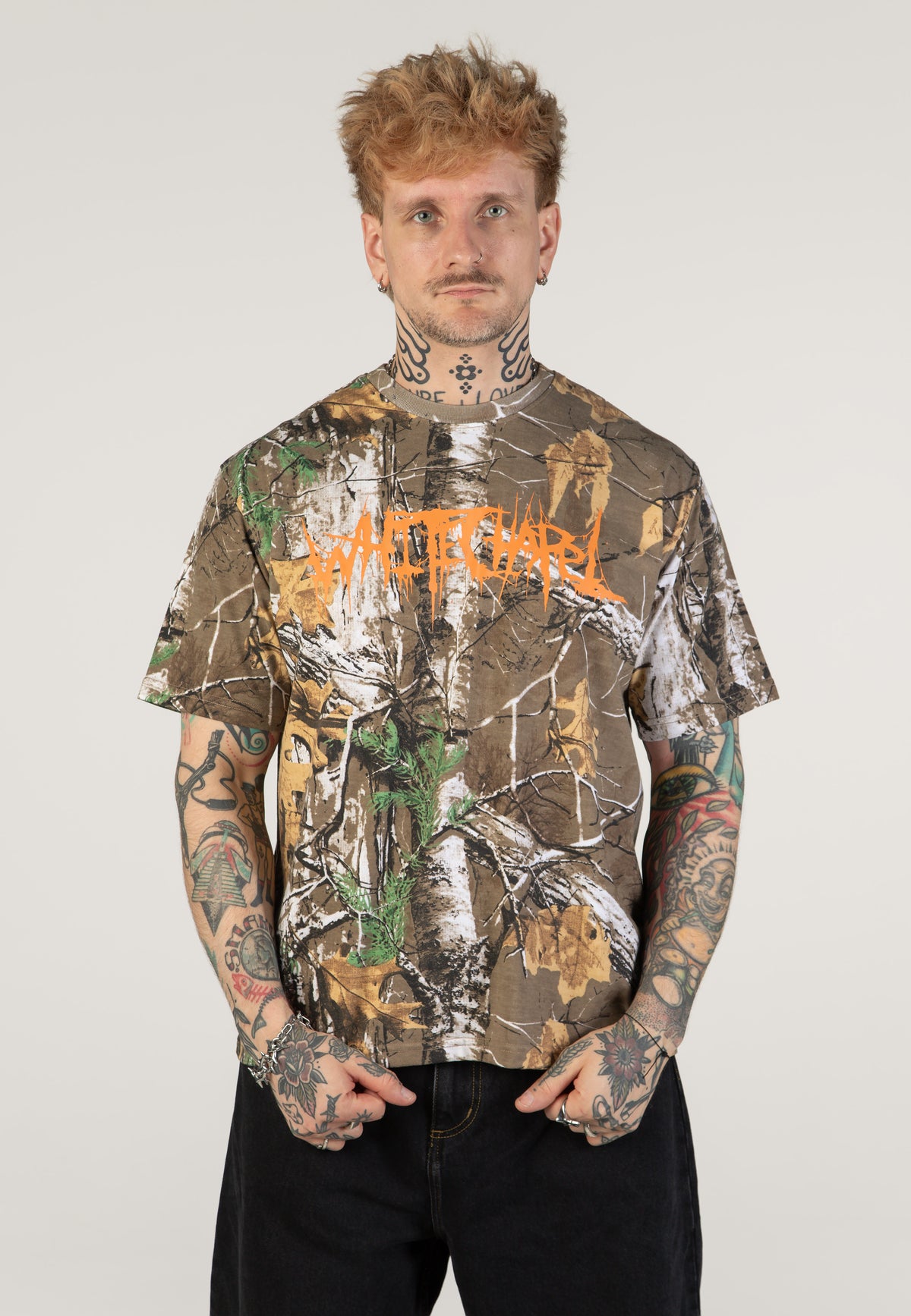 Whitechapel Logo Real Camo T-Shirt | Men-Image