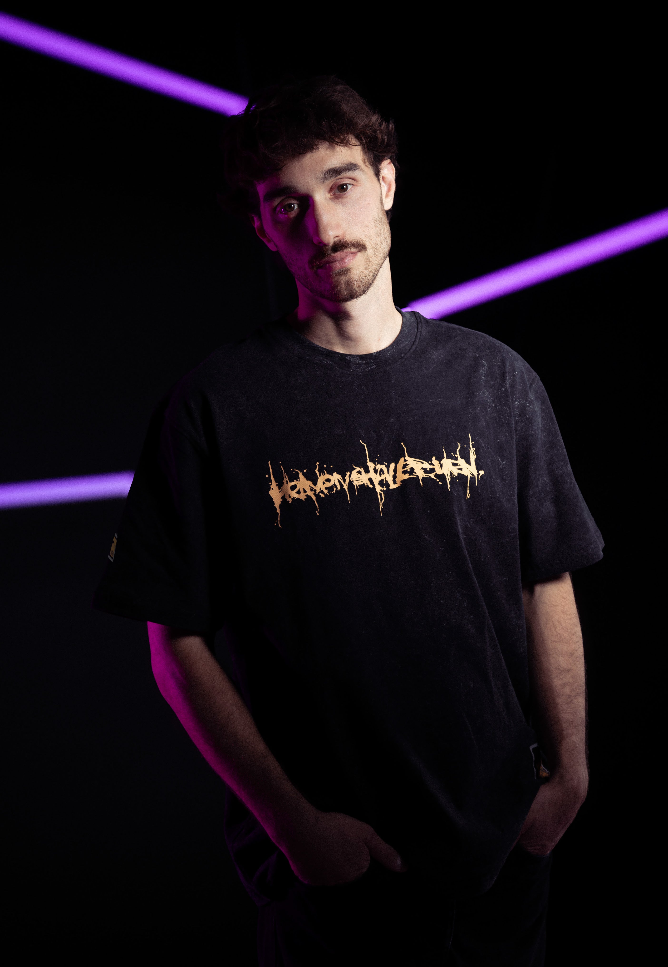 Heaven Shall Burn Logo Acid Wash Premium Tričko | Men-Image