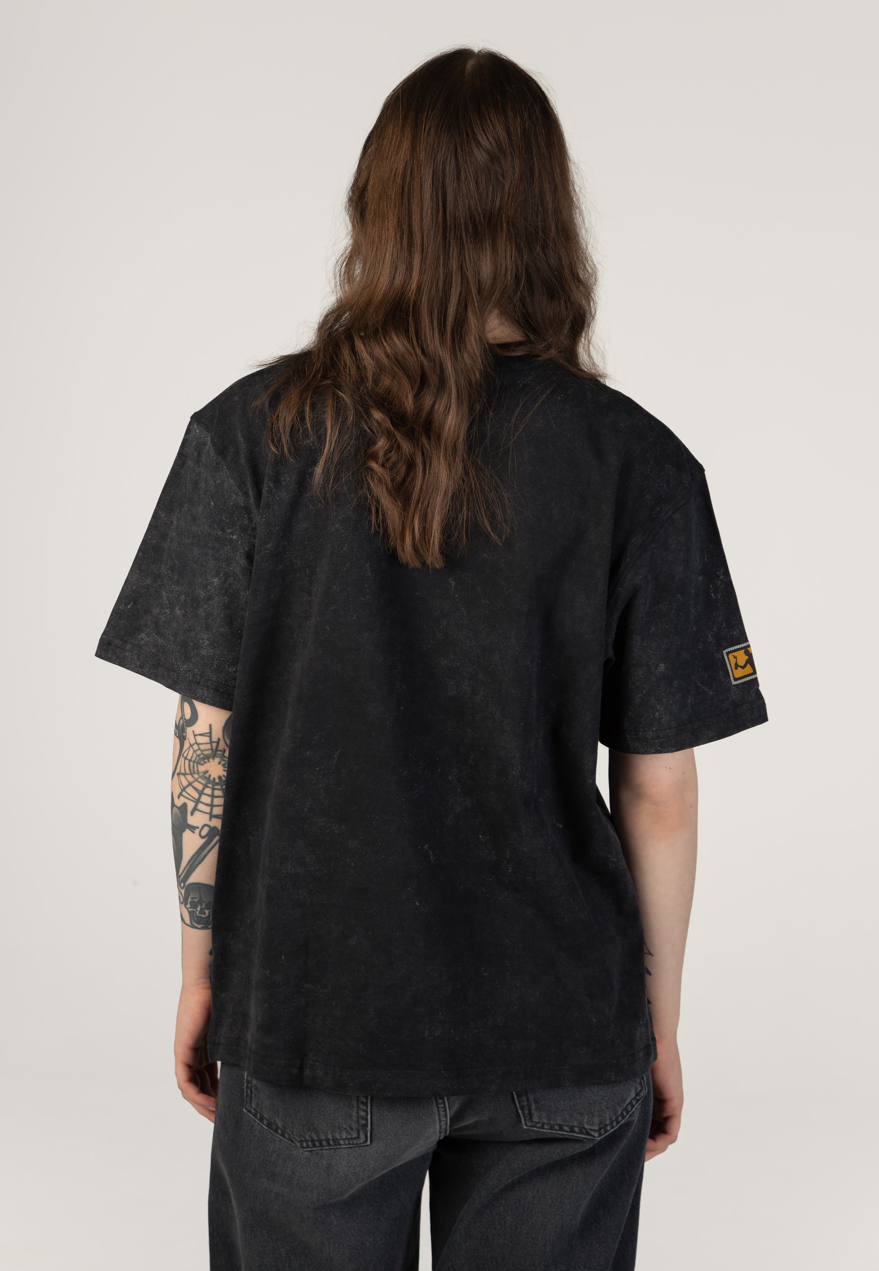 Heaven Shall Burn Logo Acid Wash Premium T-Shirt | Women-Image