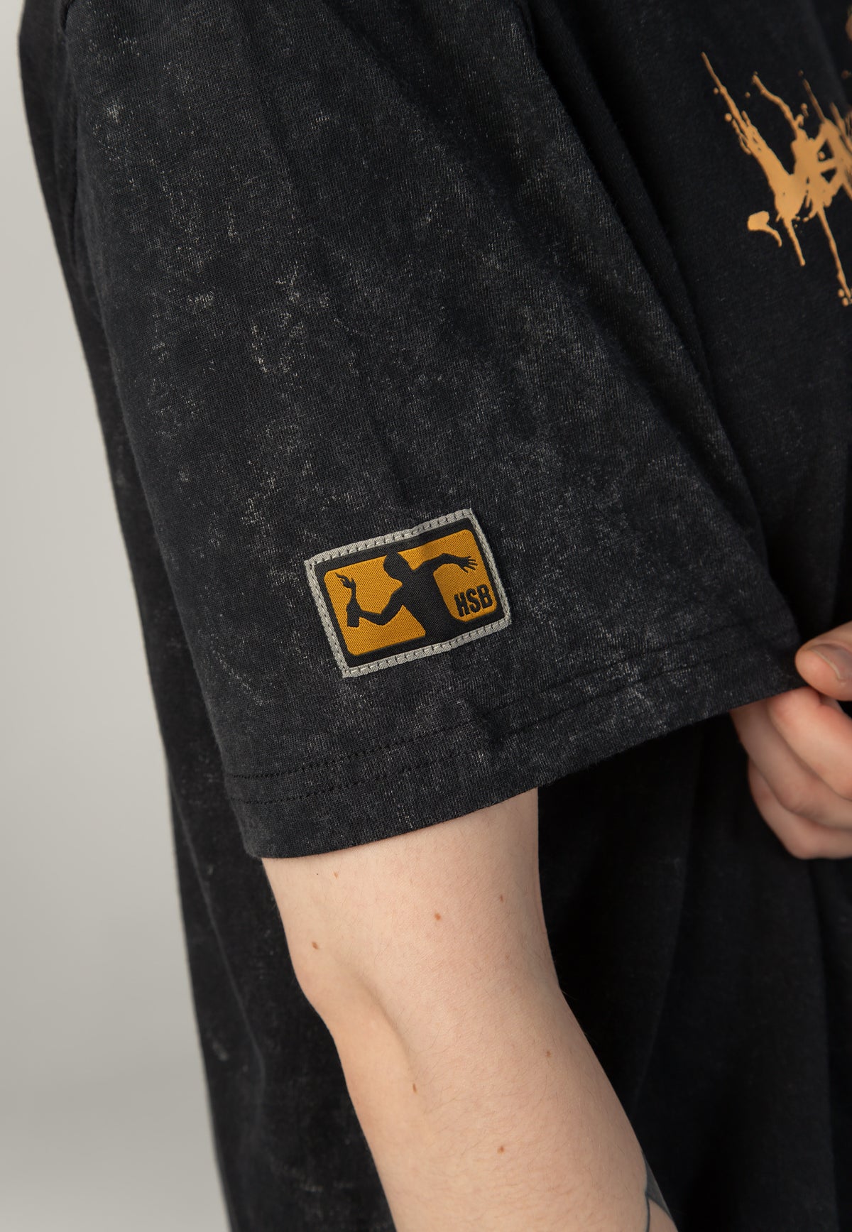 Heaven Shall Burn Logo Acid Wash Premium T-Shirt | Women-Image