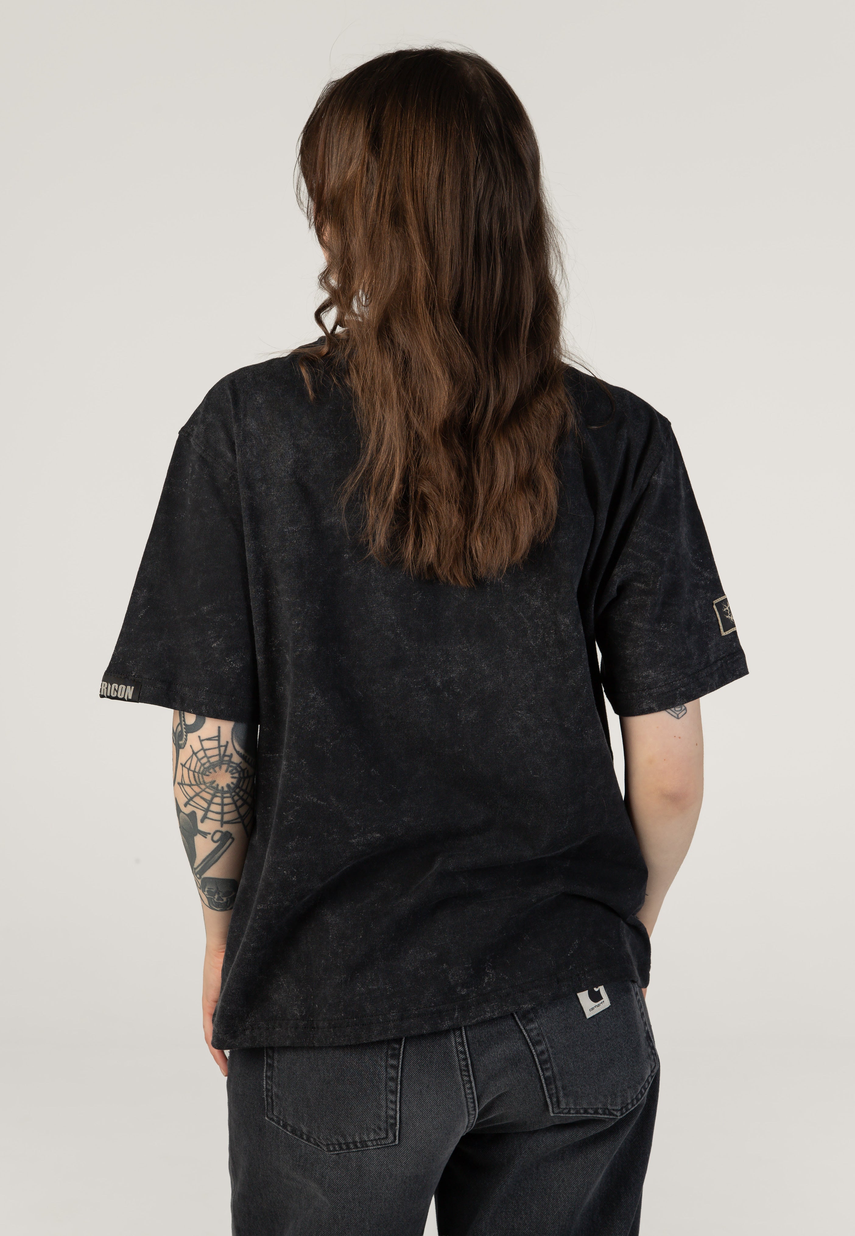 Lorna Shore Logo Acid Wash Premium T-Shirt | Women-Image