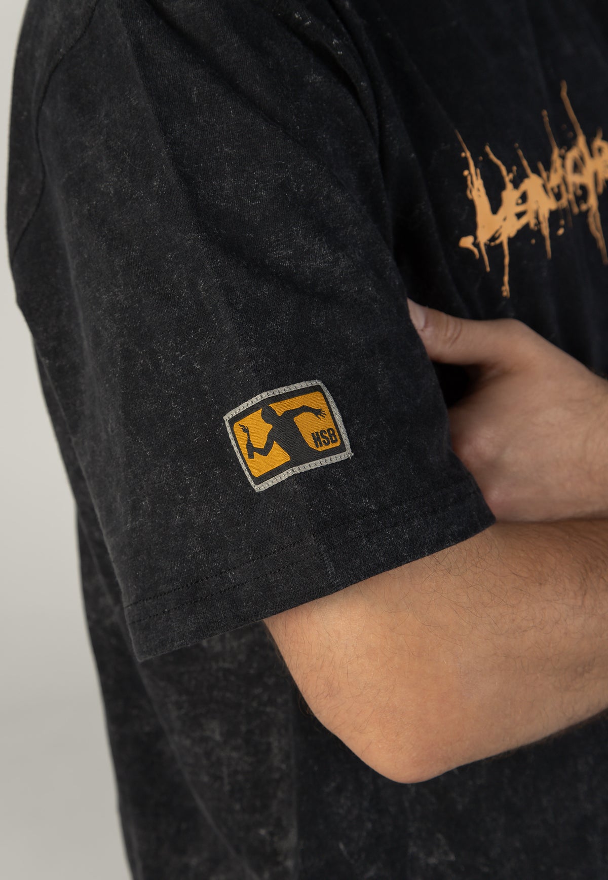 Heaven Shall Burn Logo Acid Wash Premium T-paita | Men-Image