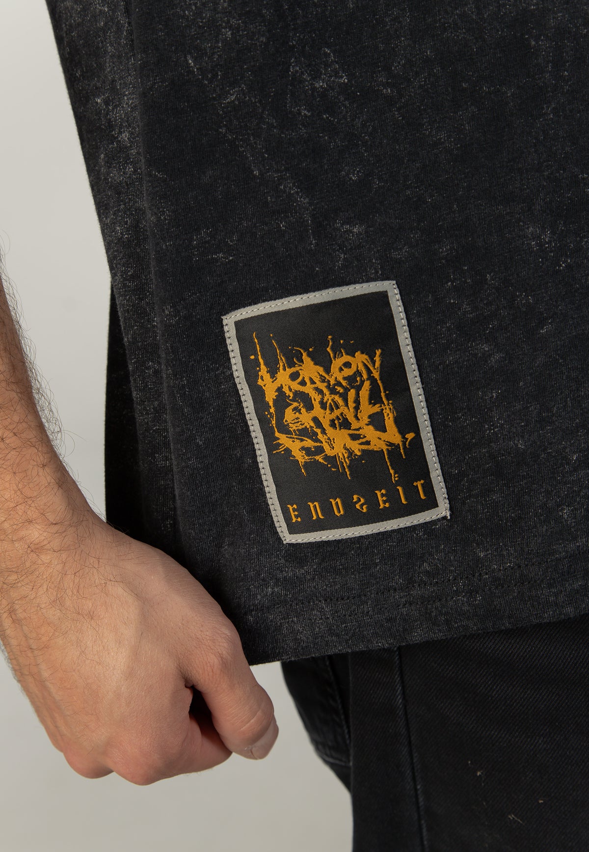 Heaven Shall Burn Logo Acid Wash Premium T-paita | Men-Image