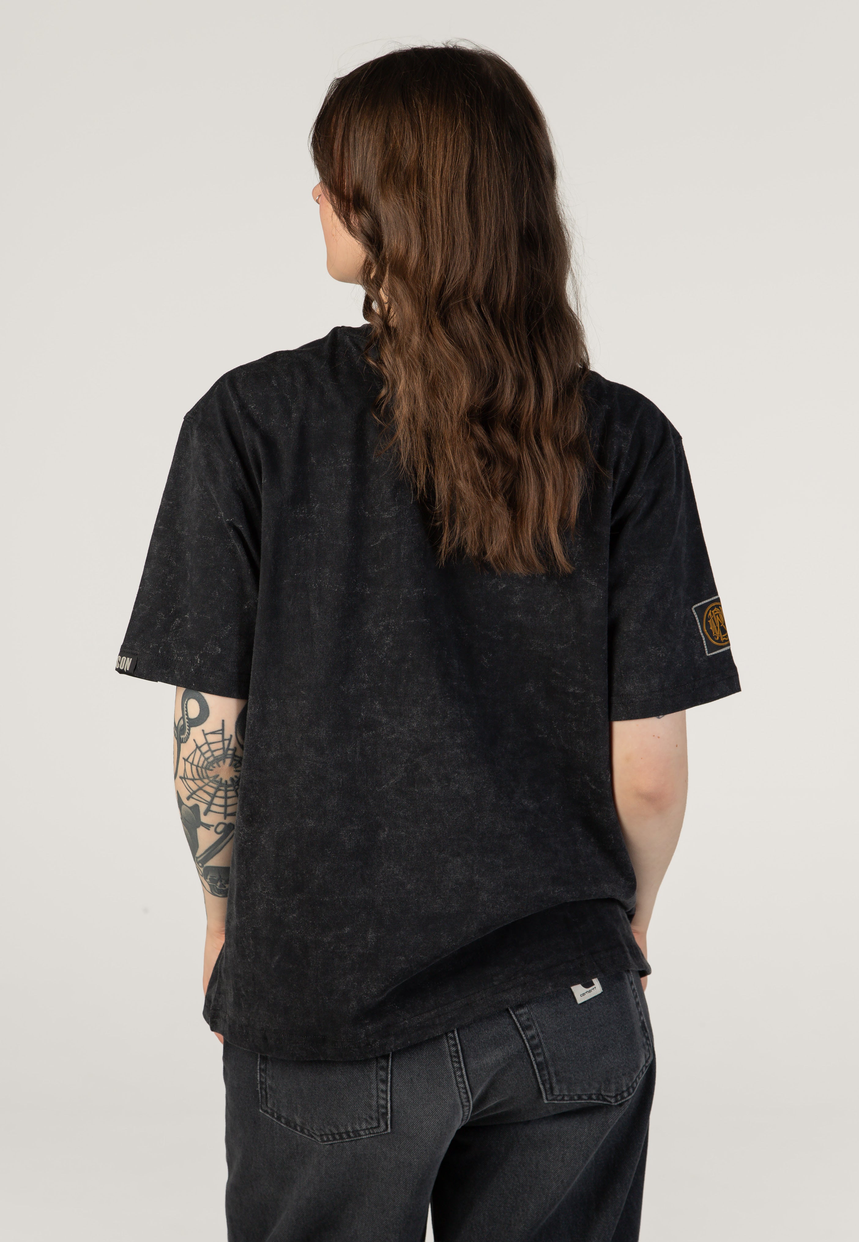 Parkway Drive Logo Acid Wash Premium T-Shirt | Women-Image