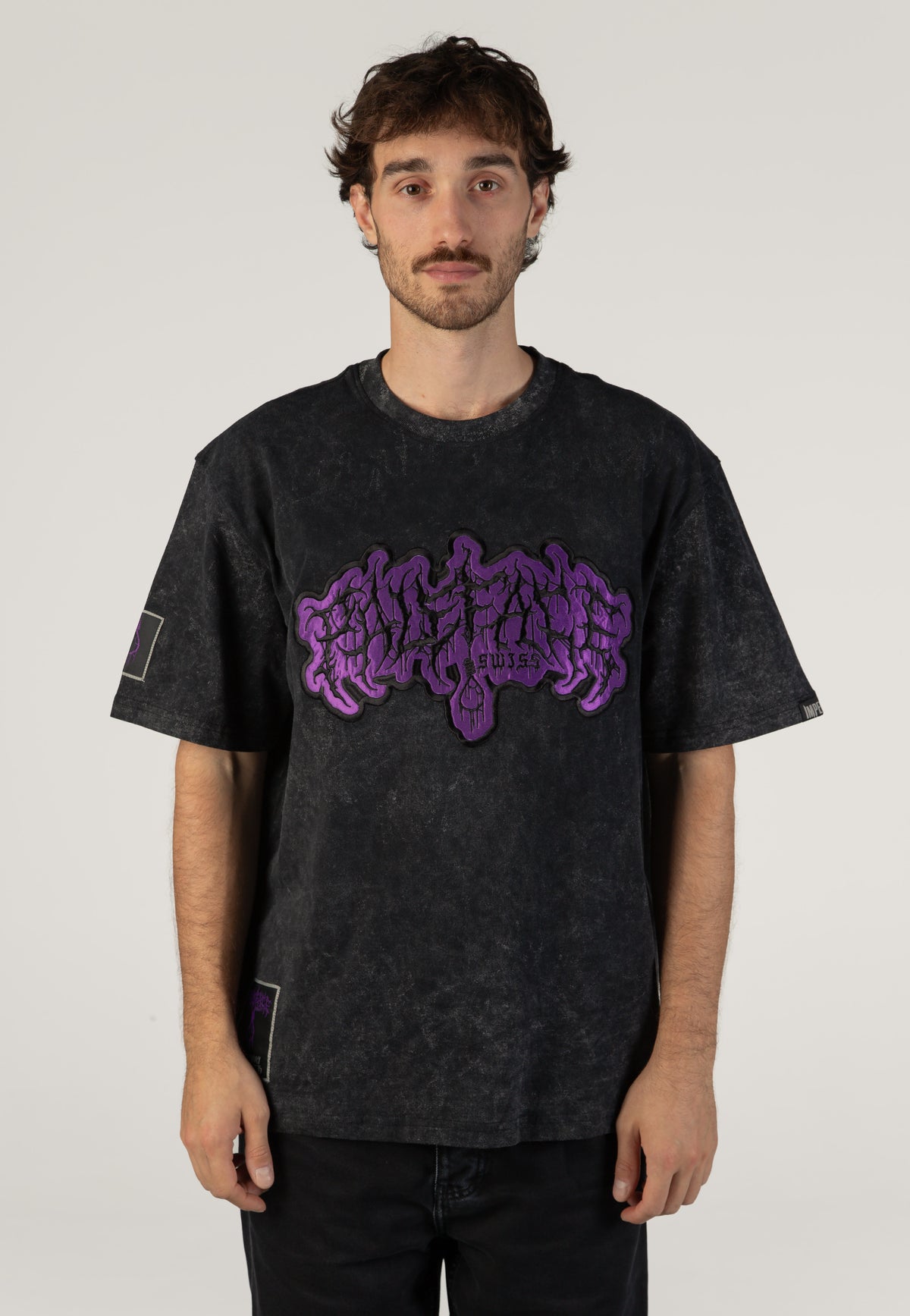 Paleface Swiss Logo Acid Wash Premium Tričko | Men-Image