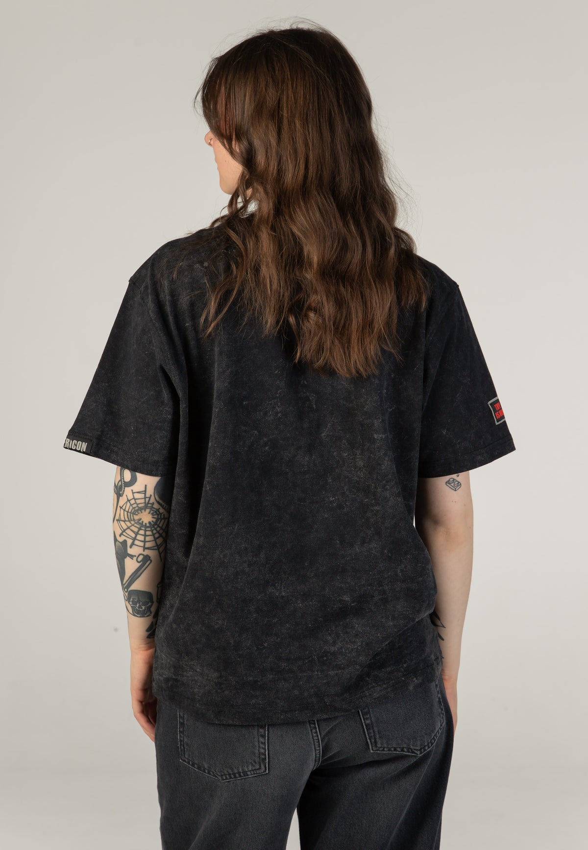 Thy Art Is Murder Logo Acid Wash Premium T-Shirt | Women-Image