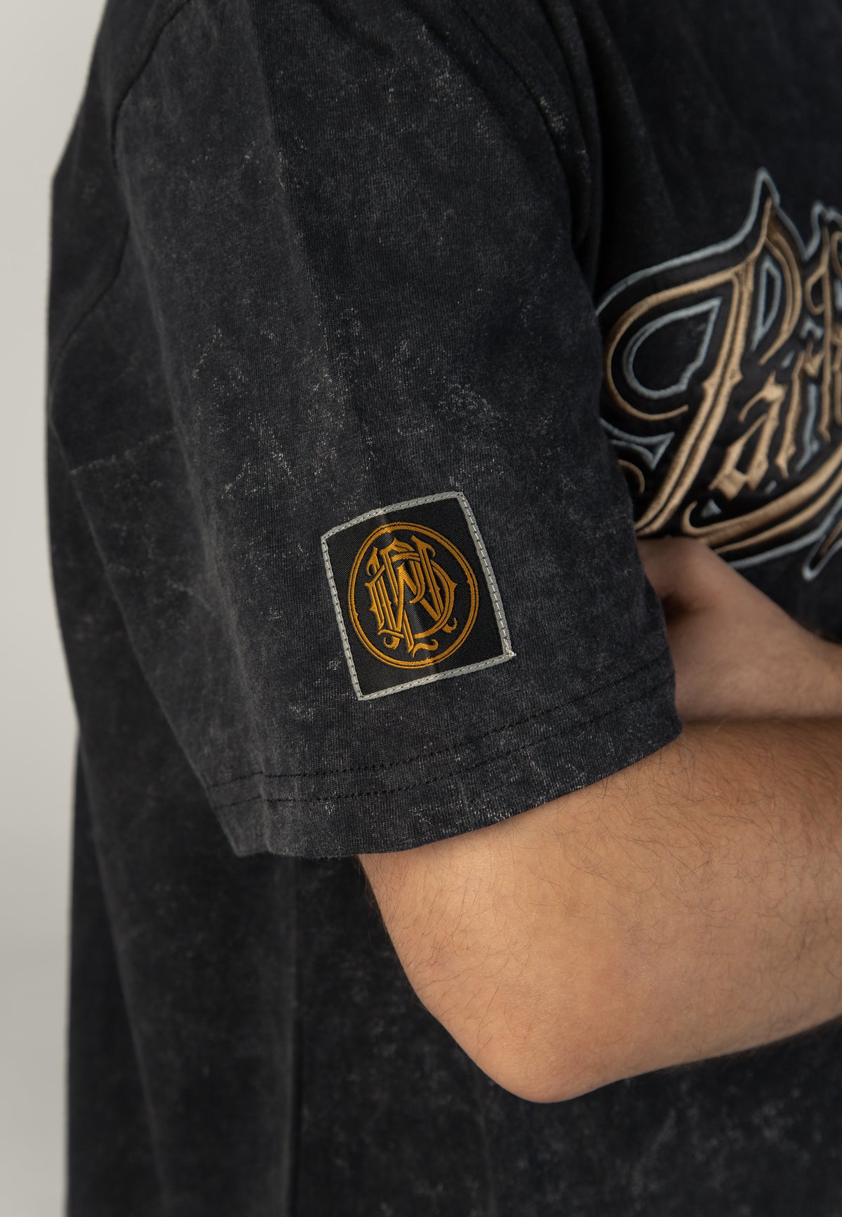 Parkway Drive Logo Acid Wash Premium T-Shirt | Men-Image