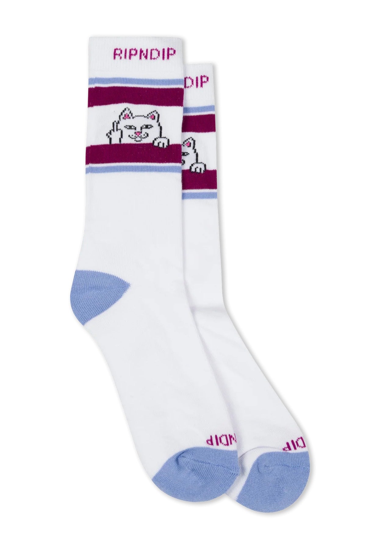 RIPNDIP - Peeking Nermal Plum/Blue - Socks | Neutral-Image