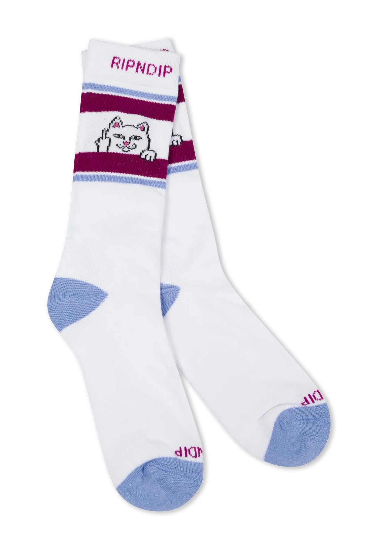 RIPNDIP - Peeking Nermal Plum/Blue - Socks | Neutral-Image