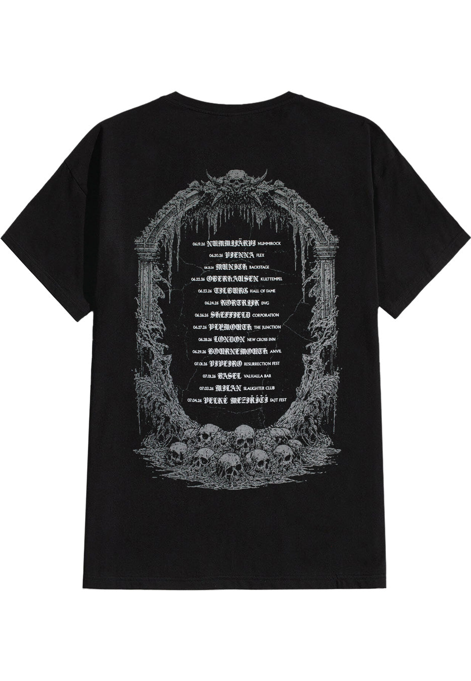 Immortal Disfigurement - Europe 2026 - T-Shirt | Neutral-Image