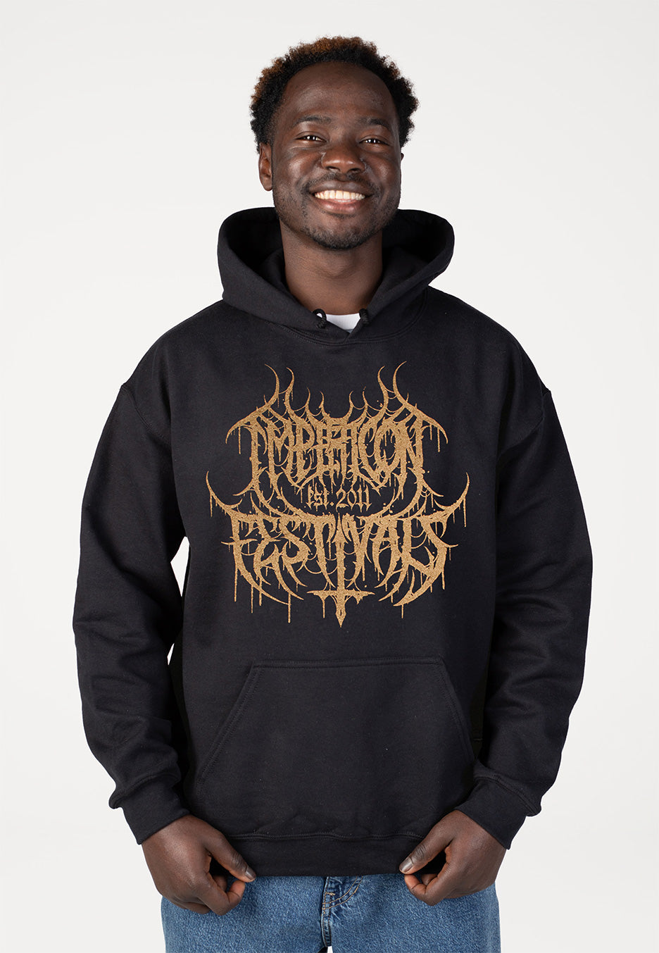 Impericon Festival - Gold Black Metal Est 2011 - Hoodie | Men-Image