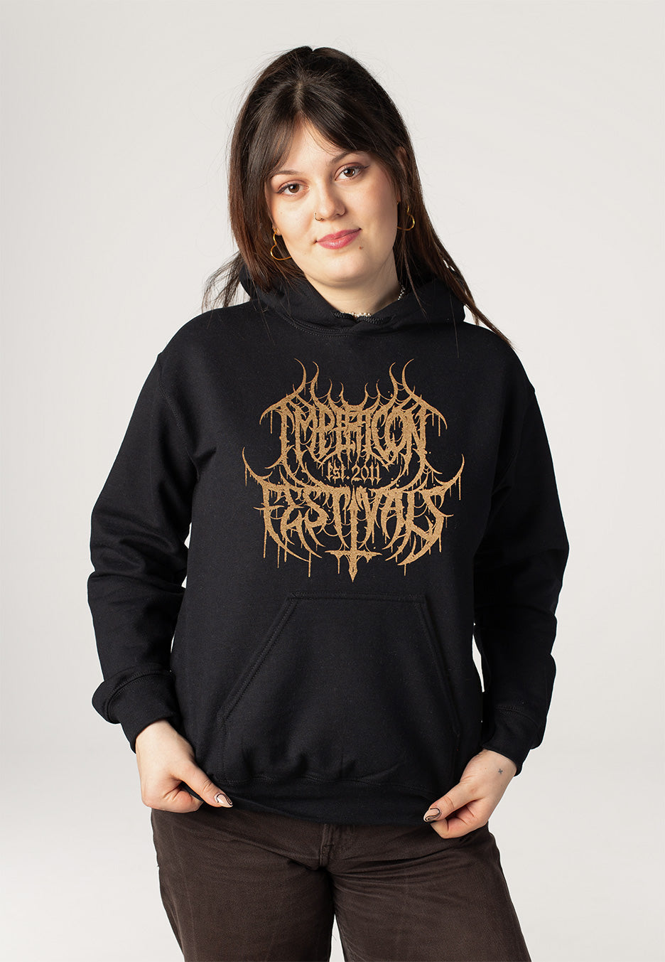 Impericon Festival - Gold Black Metal Est 2011 - Hoodie | Women-Image