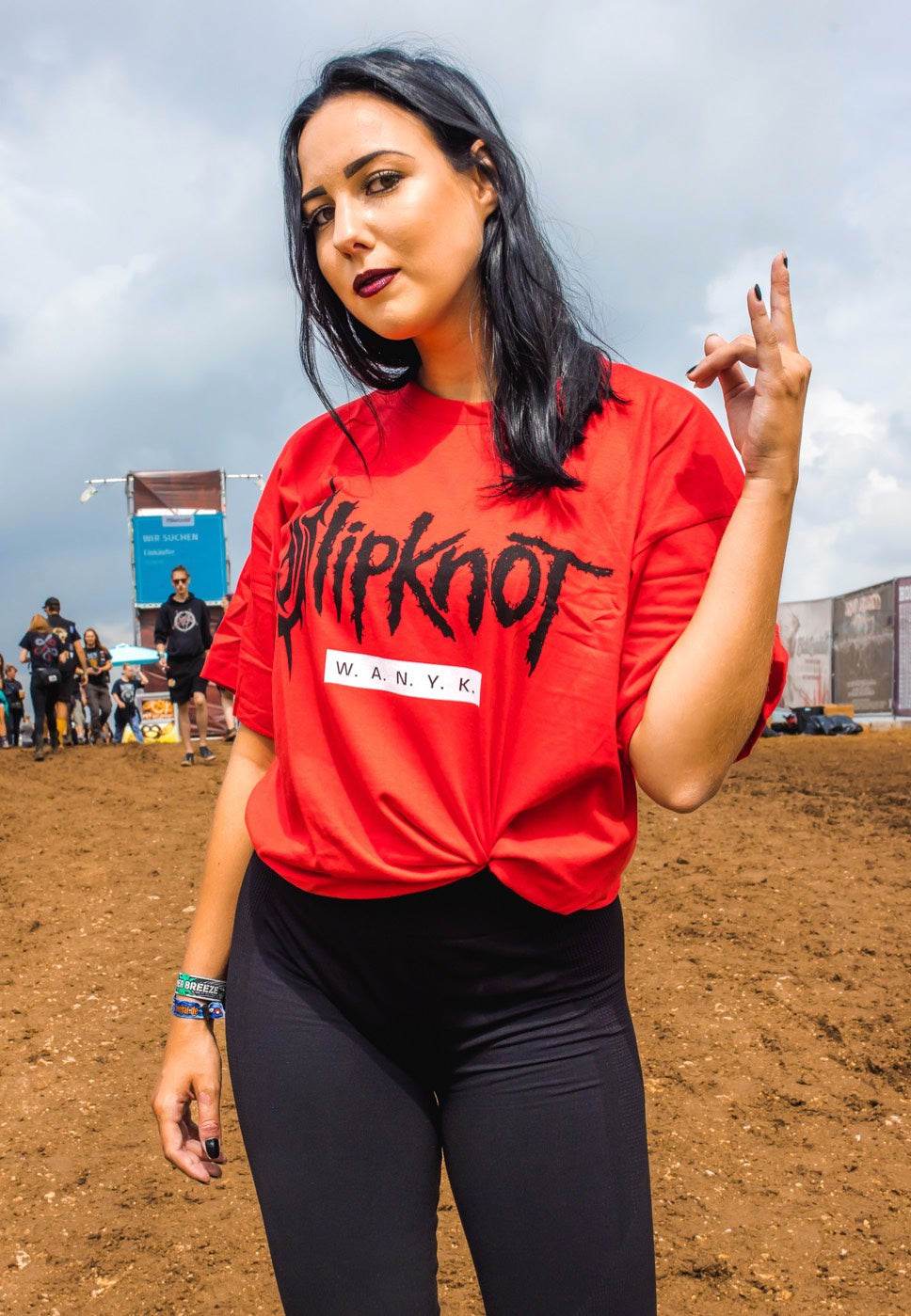 Slipknot WANYK Red T-Shirt | Women-Image