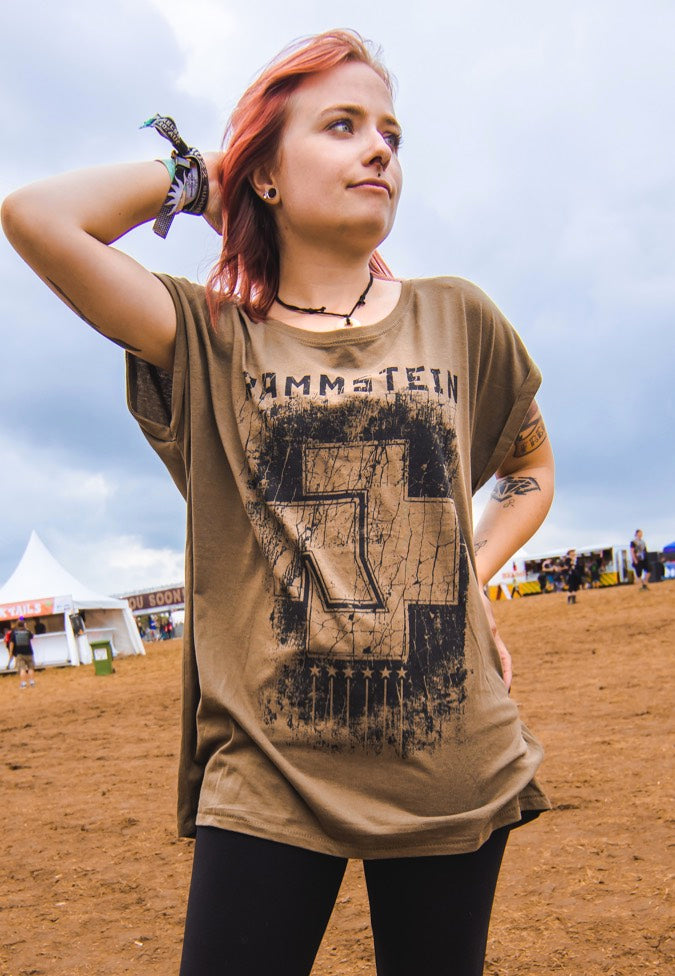 Rammstein - 6 Herzen Oliv - Girly | Women-Image
