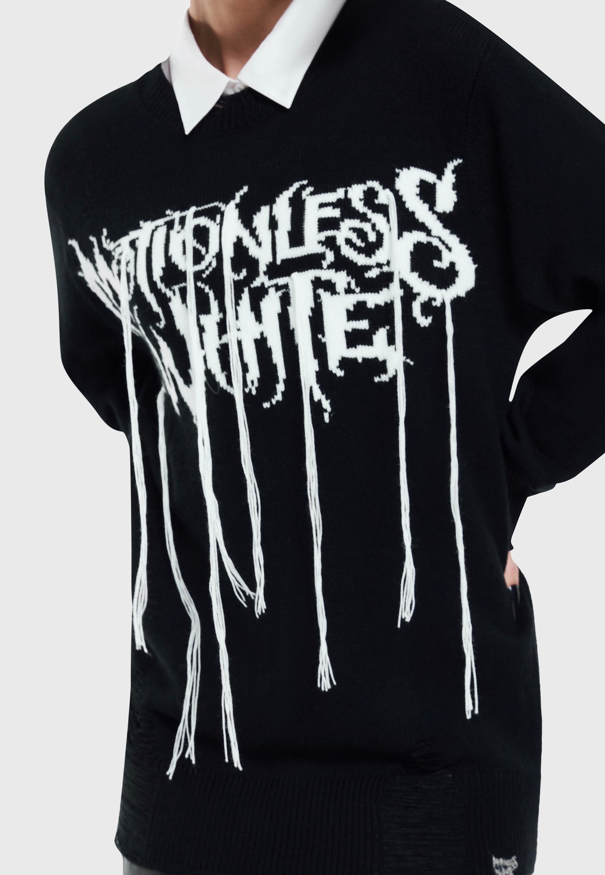 Killstar x Motionless in White In Another Life Knit Black Pullover | Women-Image