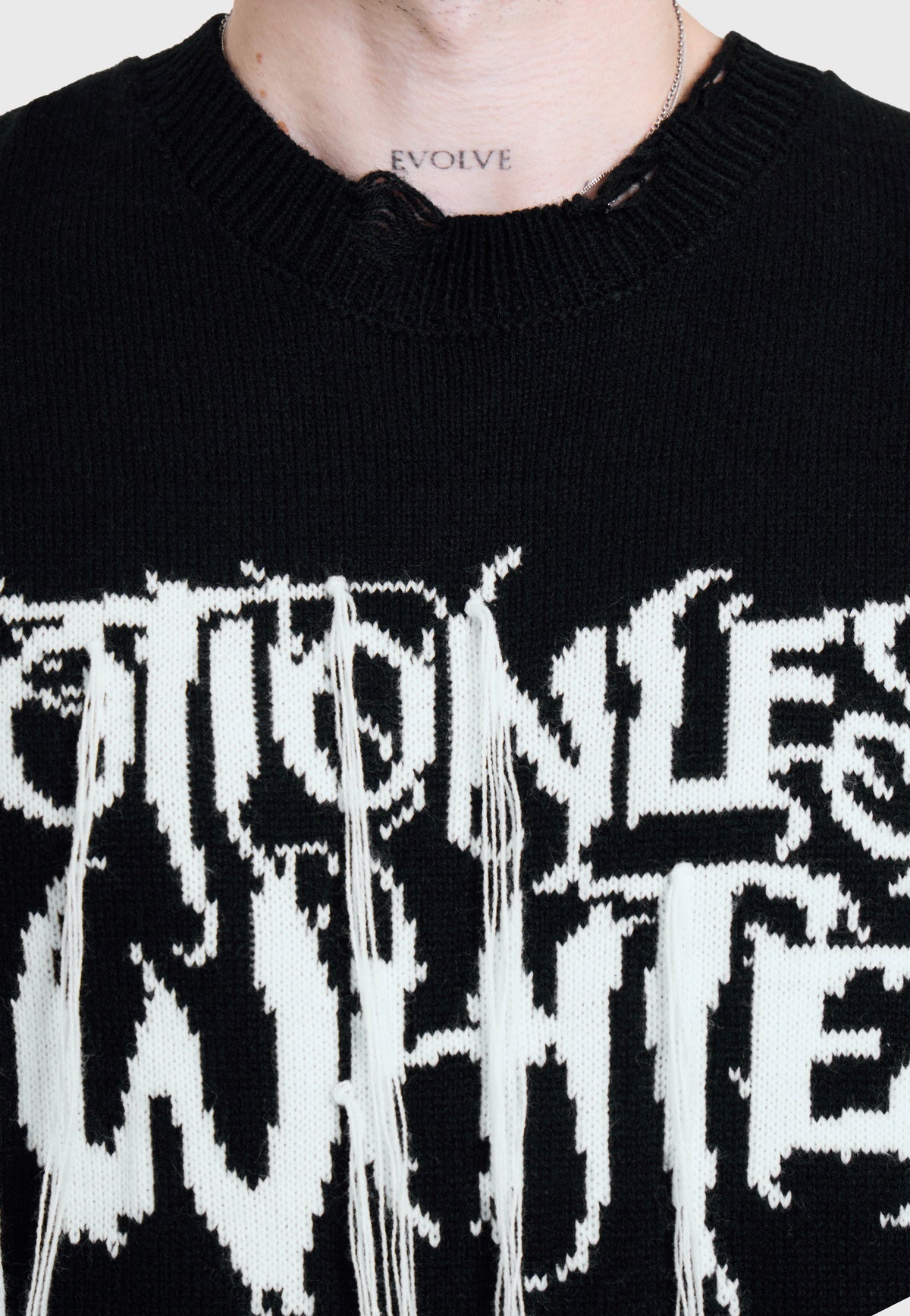 Killstar x Motionless in White In Another Life Knit Black Pullover | Men-Image