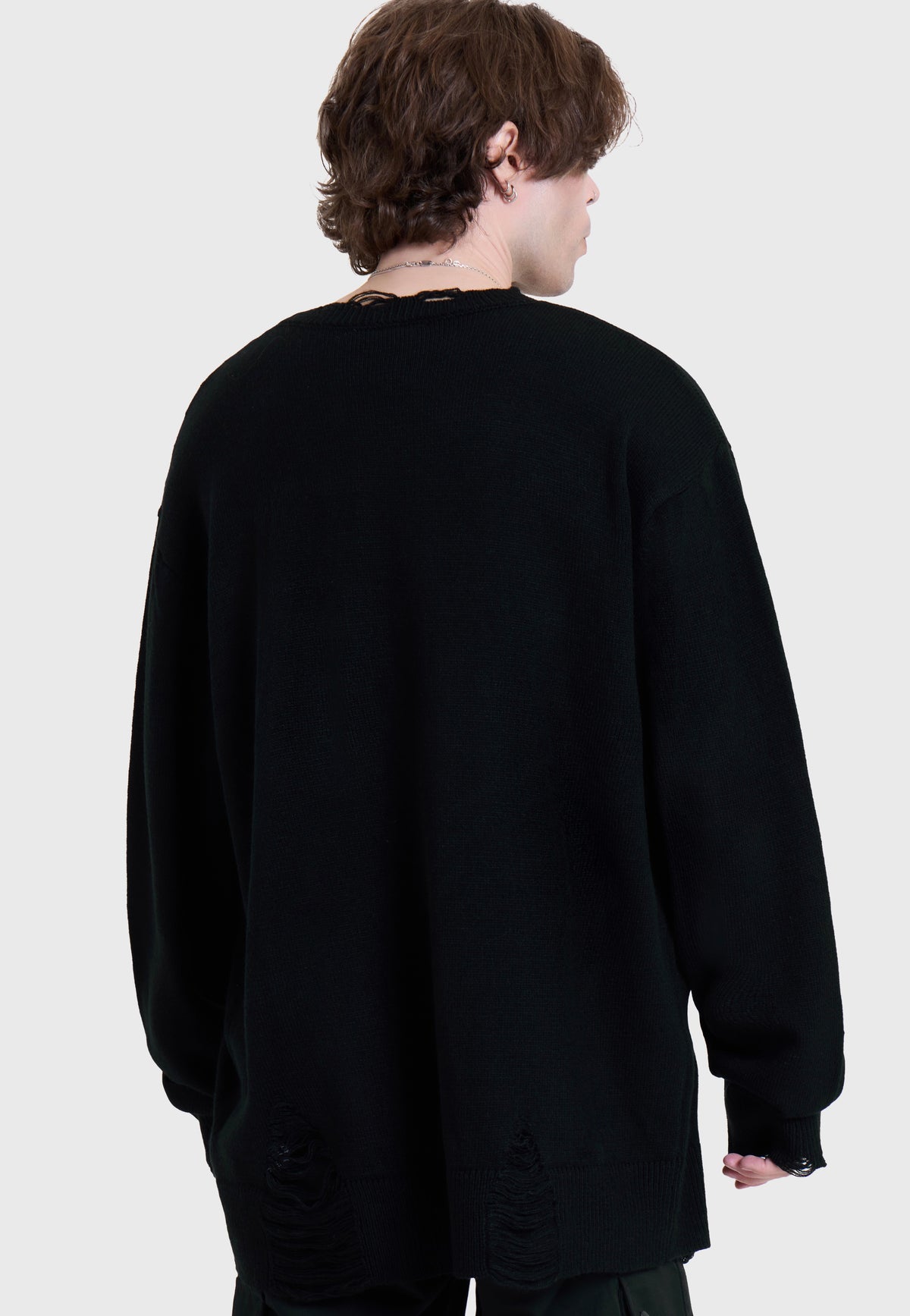 Killstar x Motionless in White In Another Life Knit Black Pullover | Men-Image
